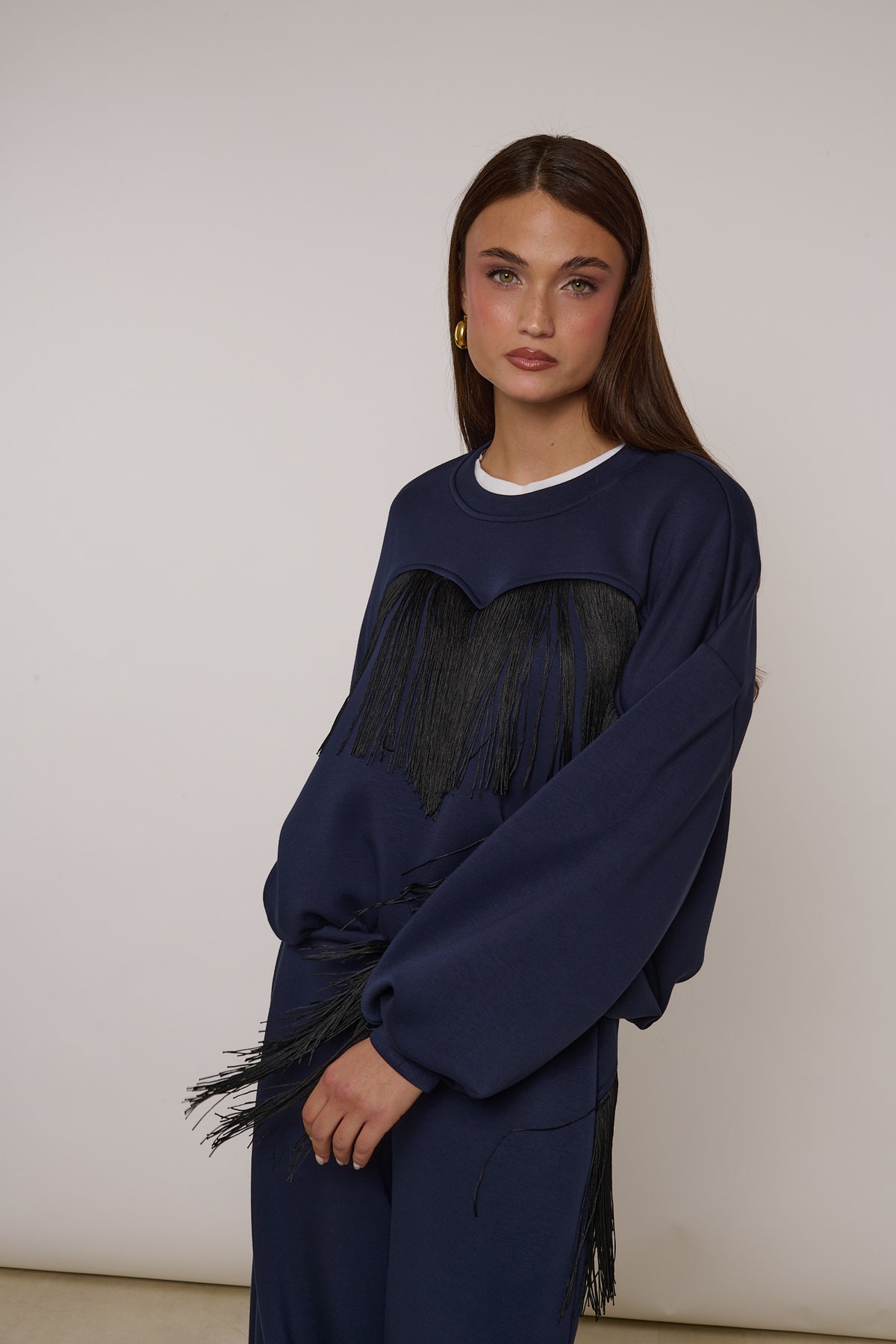 Felpa ‘FRANGE’ By Lumina Blu Notte