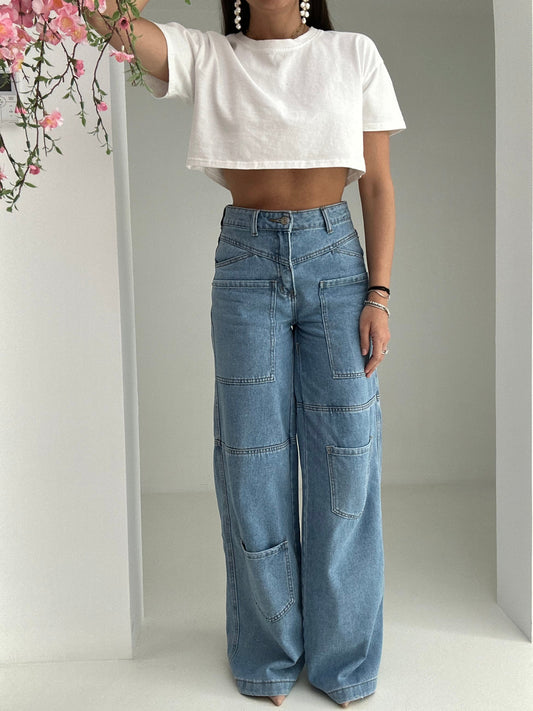 Jeans ‘STRUTTURATO’ denim chiaro