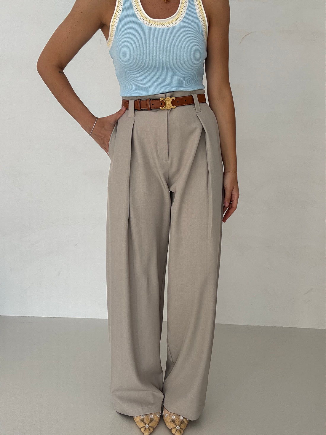 Pantalone ‘EASY’ Beige