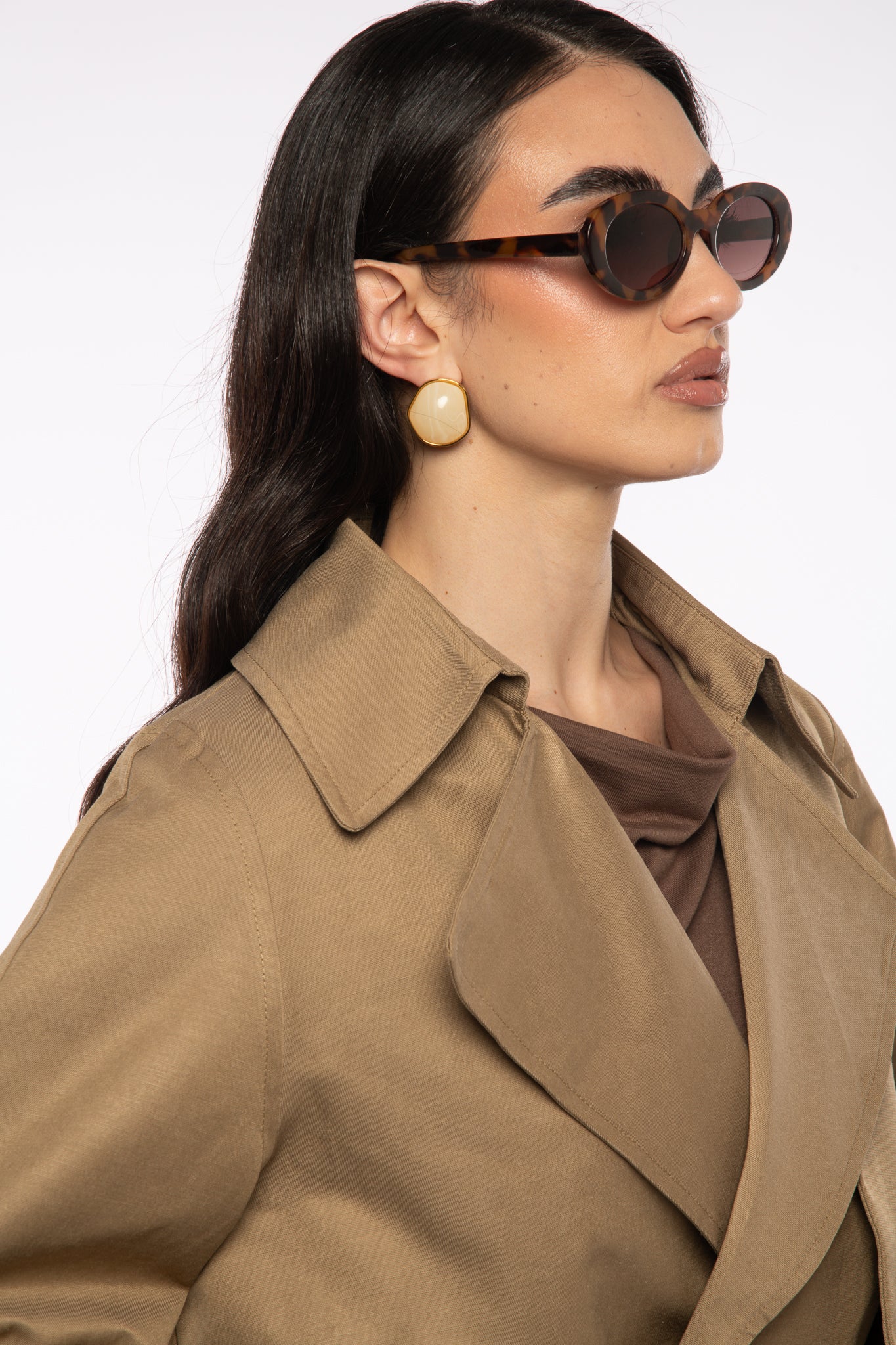 Orecchini ‘BOTTONE PERLA’ Panna