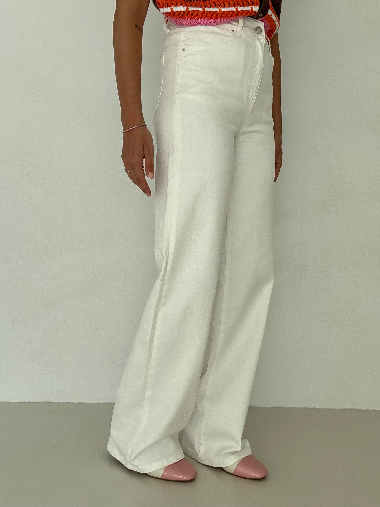 Jeans ‘WIDE LEG’ Bianco