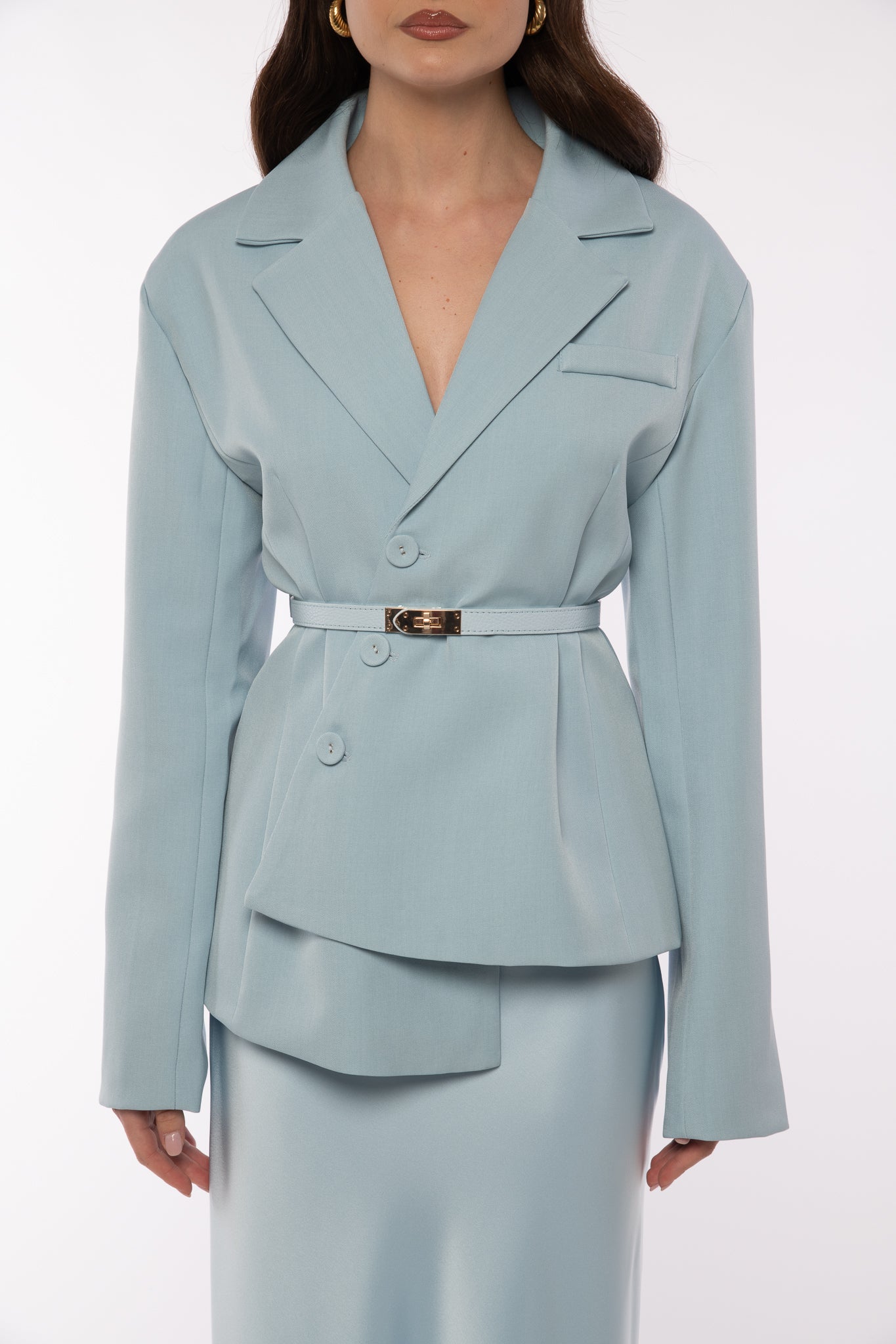 Cintura ‘FIBBIA ORO’ Azzurra