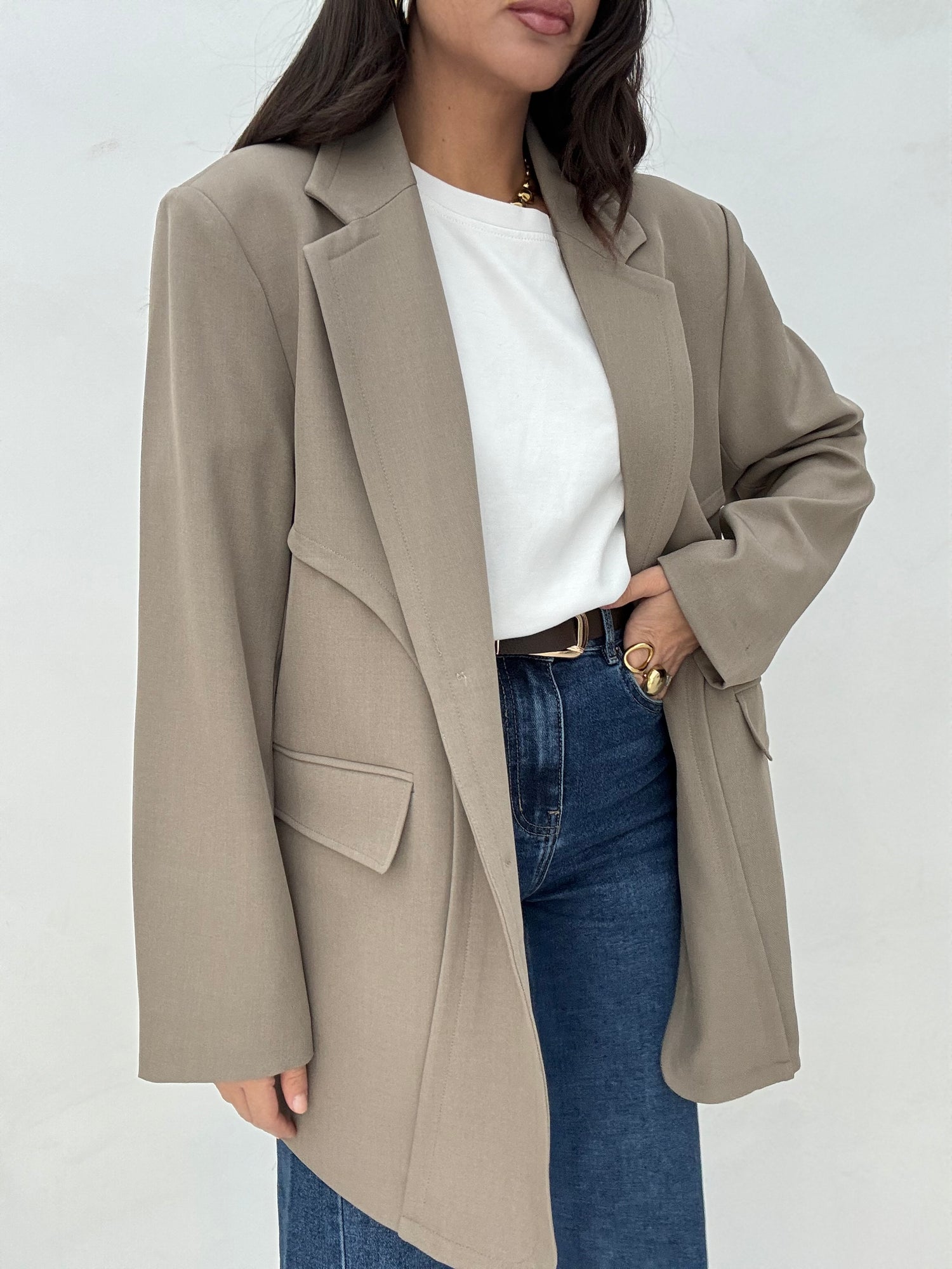 Blazer ‘STRUTTURATO’ Fango