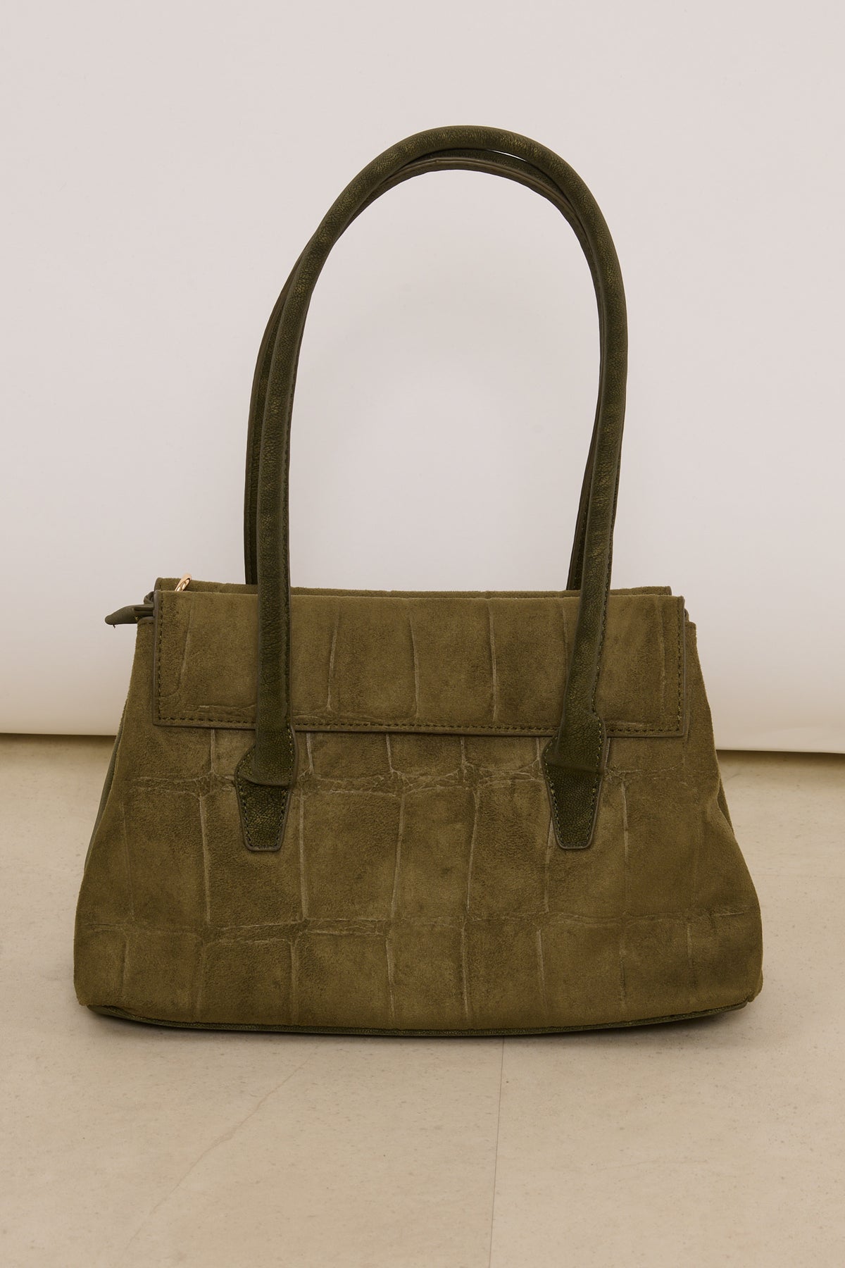Borsa ‘SUEDE’ Pitonata Verde