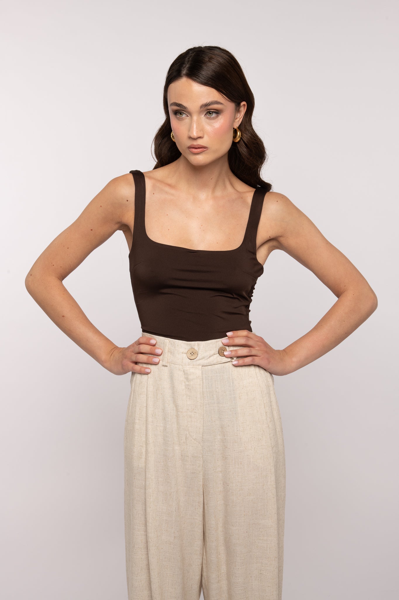 Body ‘3&33 SCOLLO QUADRATO’ Cacao