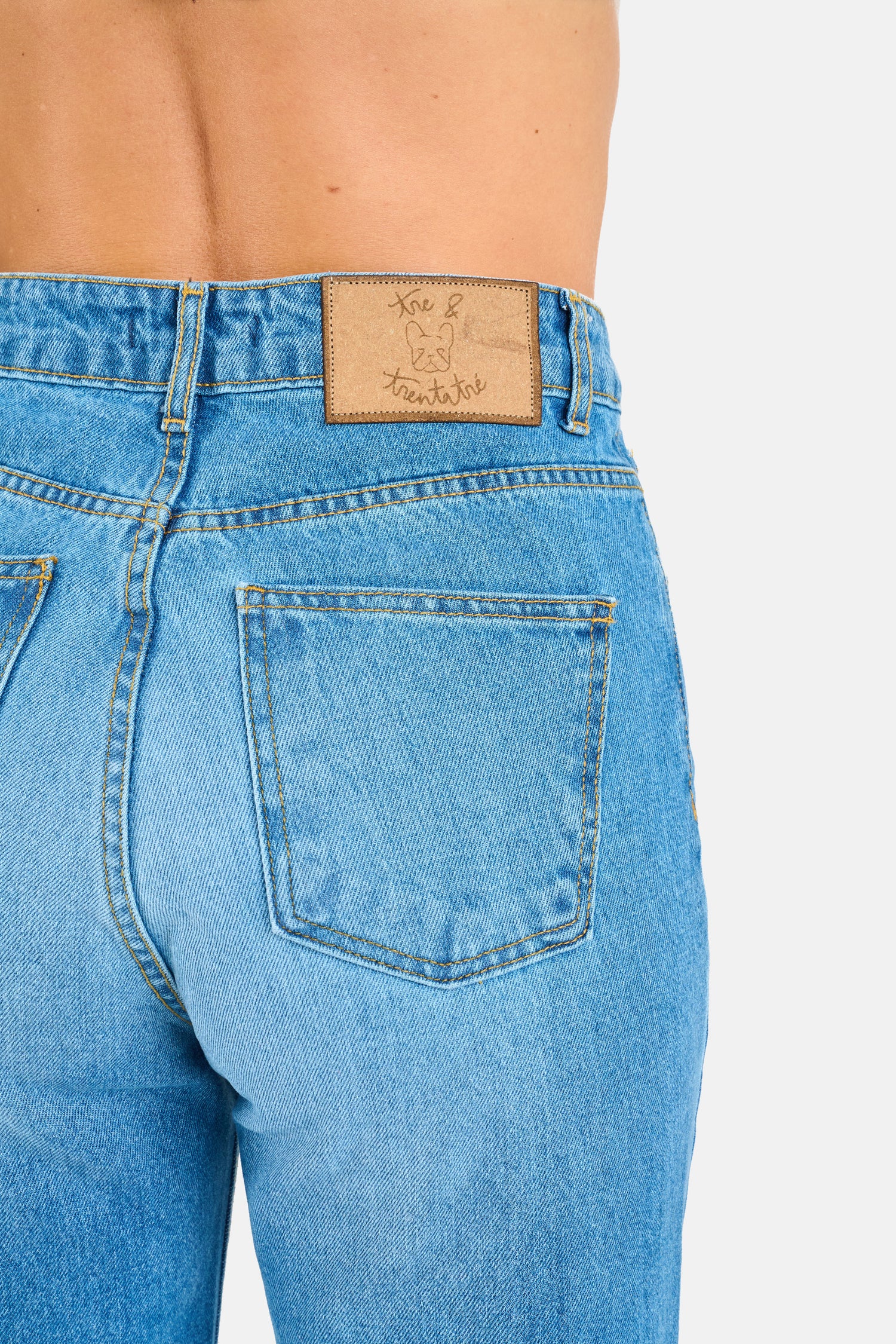 Jeans ‘TAGLIO VIVO 3&33’Denim Chiaro