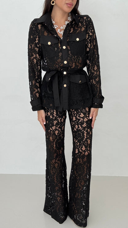 Coordinato ‘PIZZO BEST SELLER’ Nero