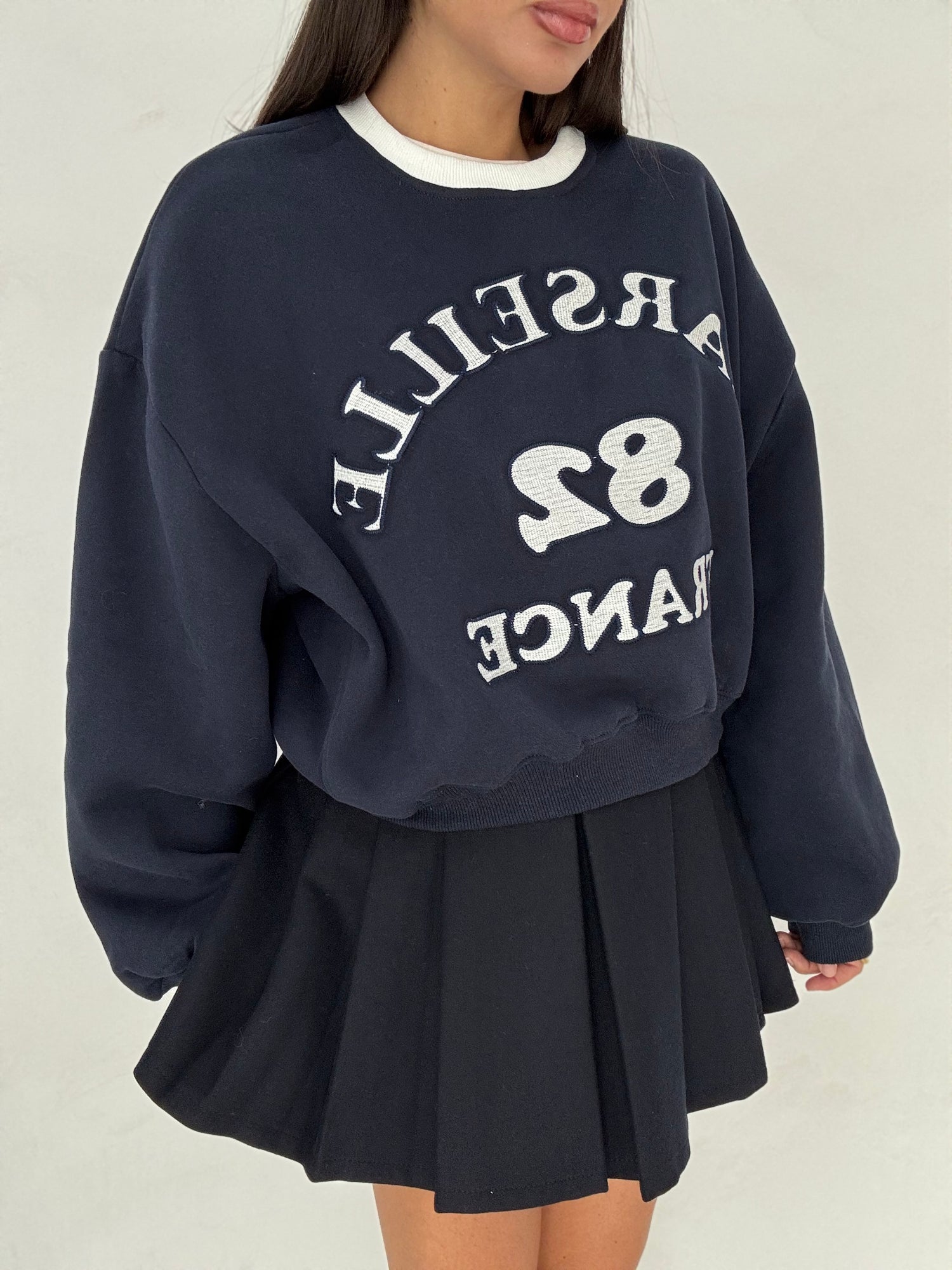 Felpa ‘MARSEILLE 82’ Base Blu Notte