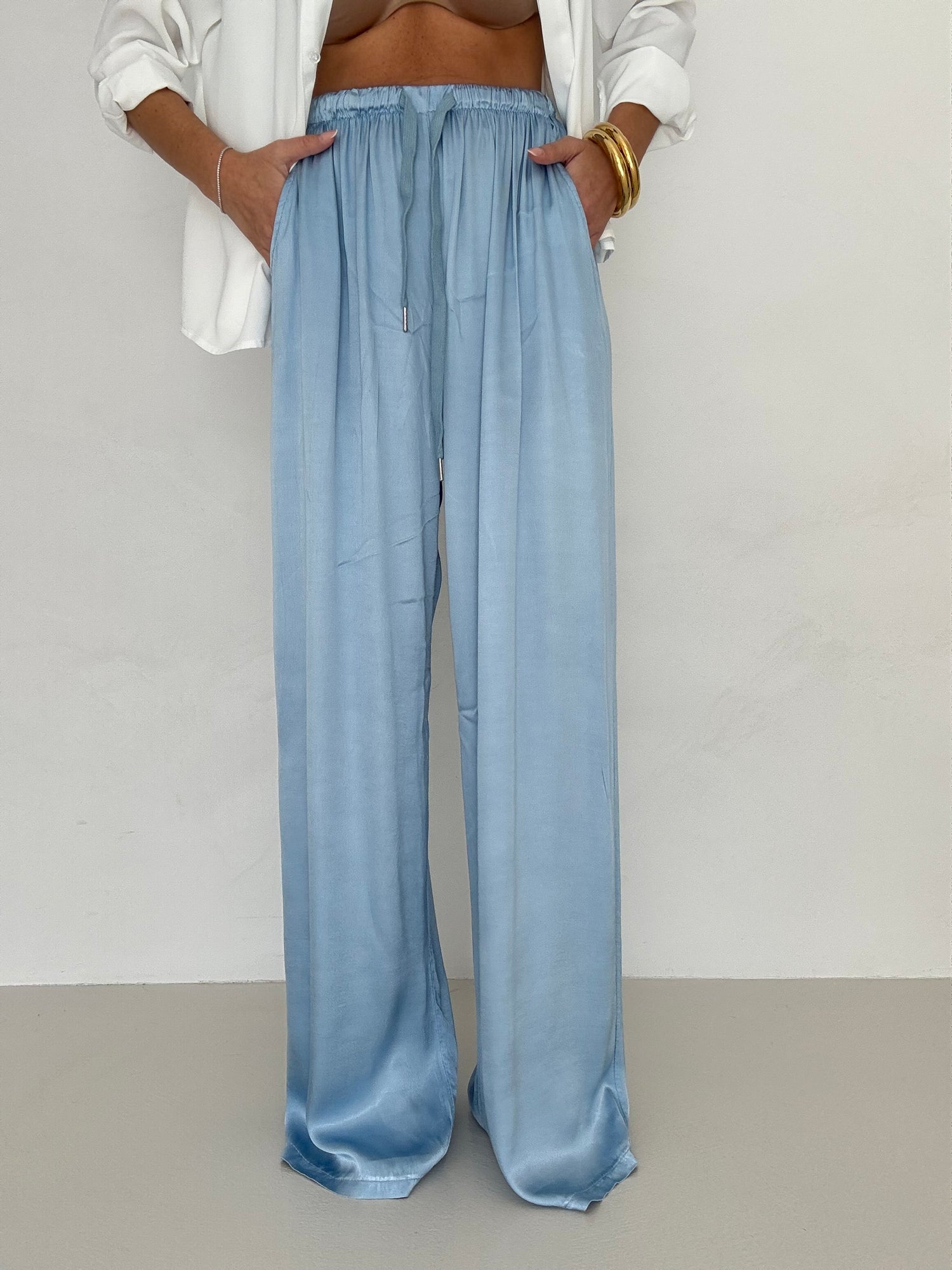 Pantalone ‘LAMINATO’ Azzurro