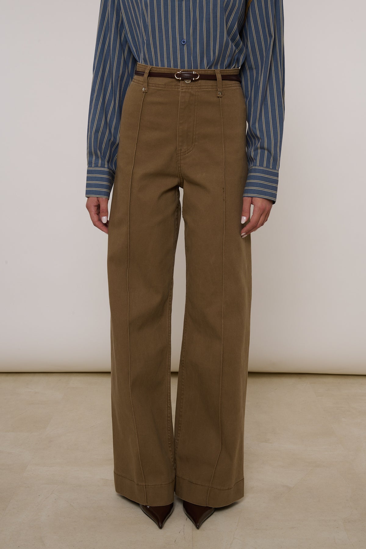Jeans ‘CUCITURE CENTRALI’ Fango