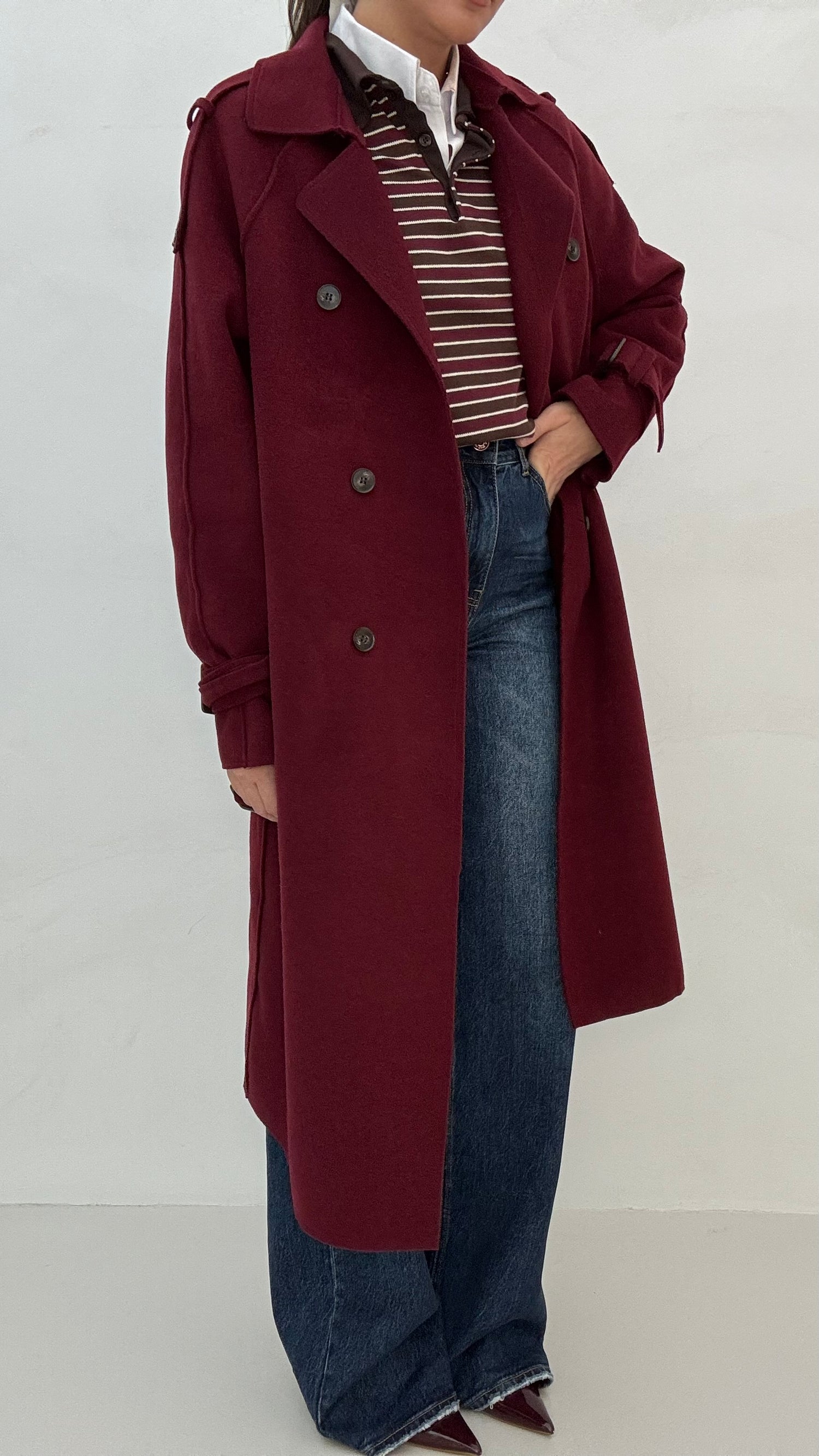 Trench/Cappotto Bordeaux