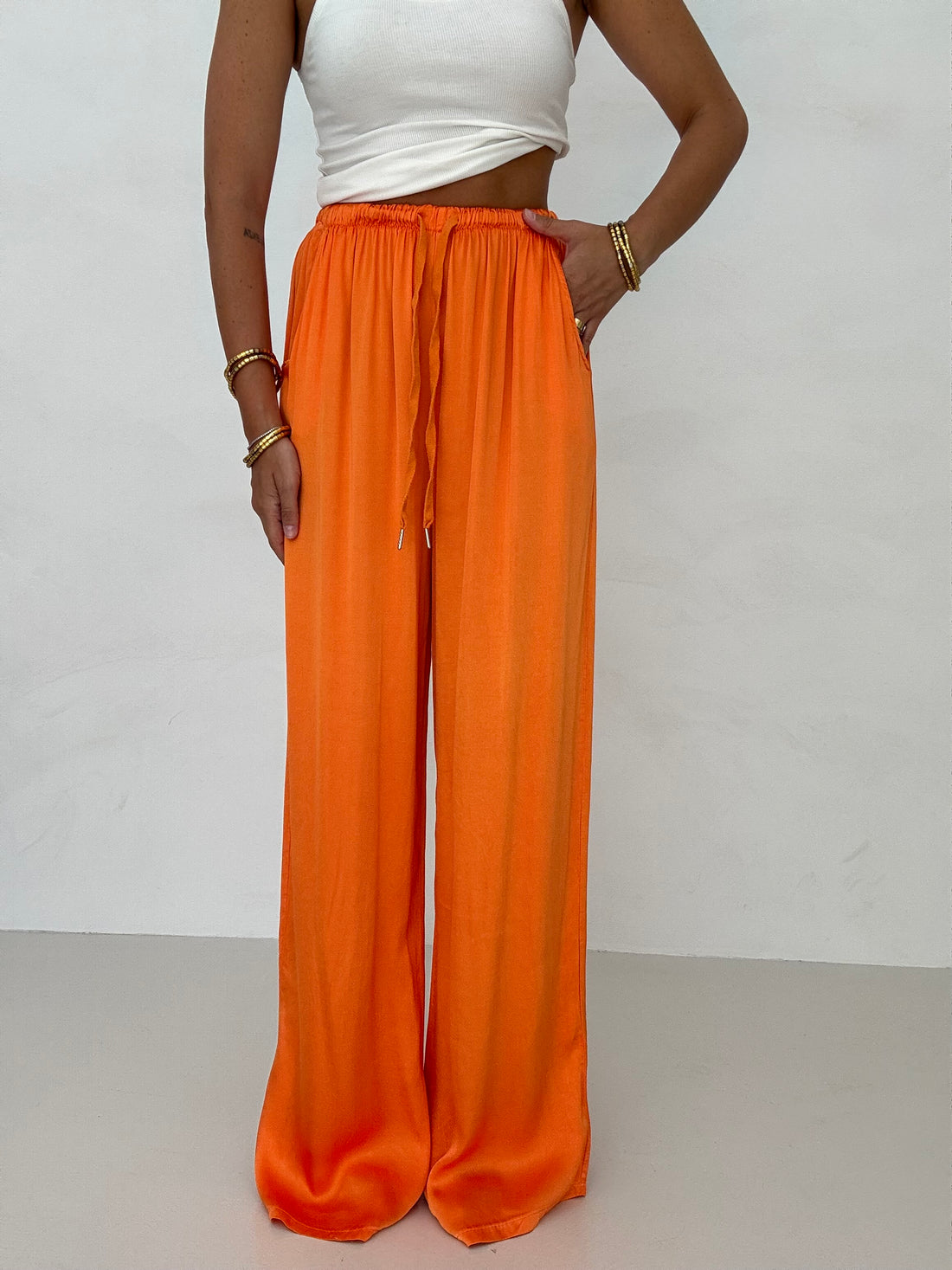 Pantalone ‘LAMINATO’ Arancio