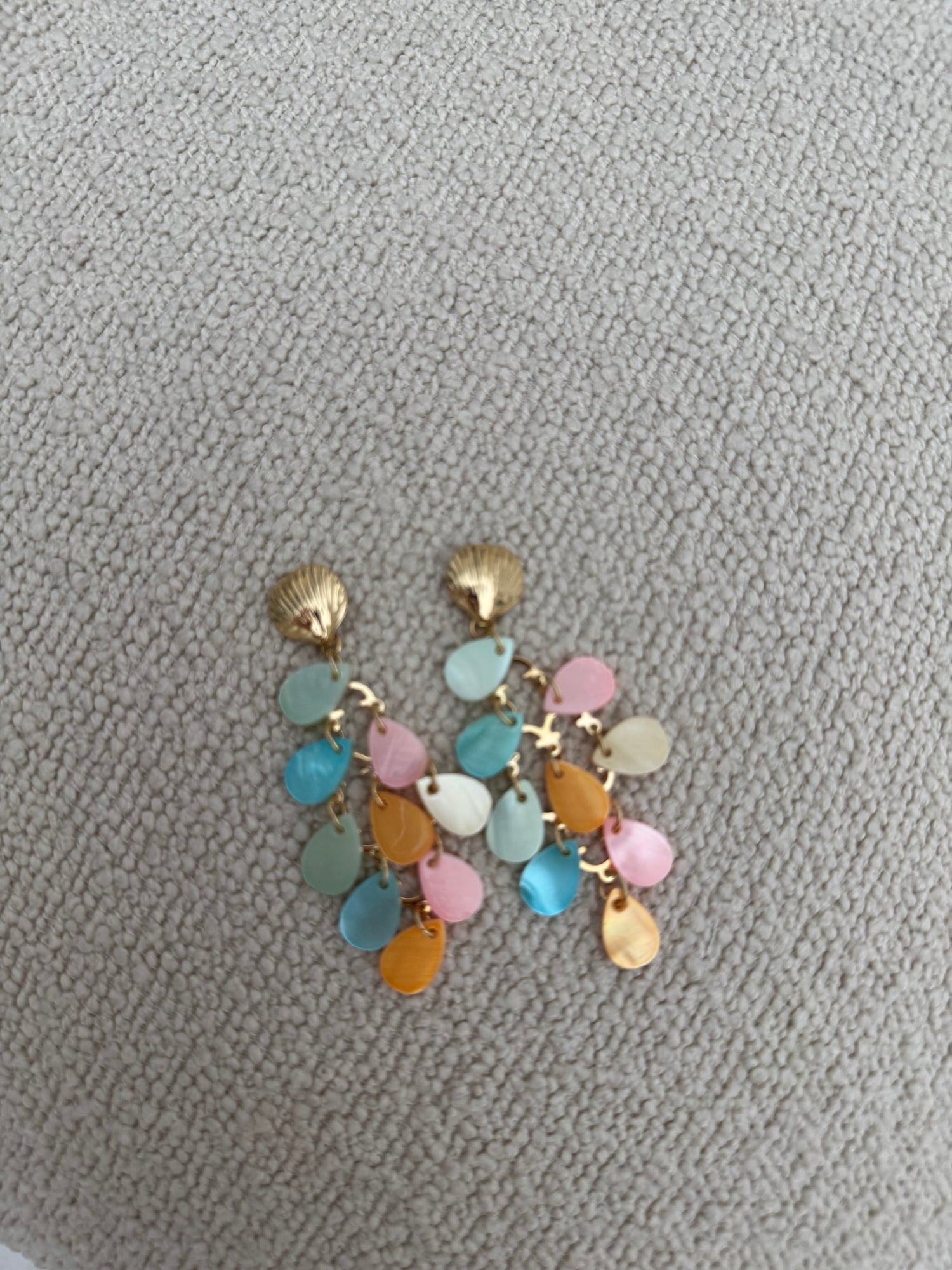 Orecchini ‘CONCHIGLIE MULTICOLOR’ pendenti