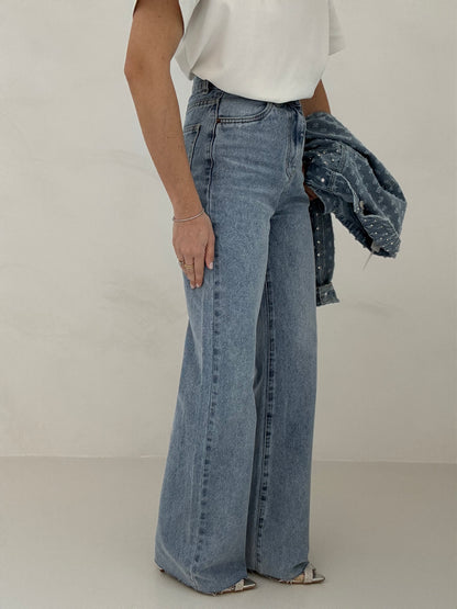 Jeans ‘WIDE LEG’ TELA RIGIDA