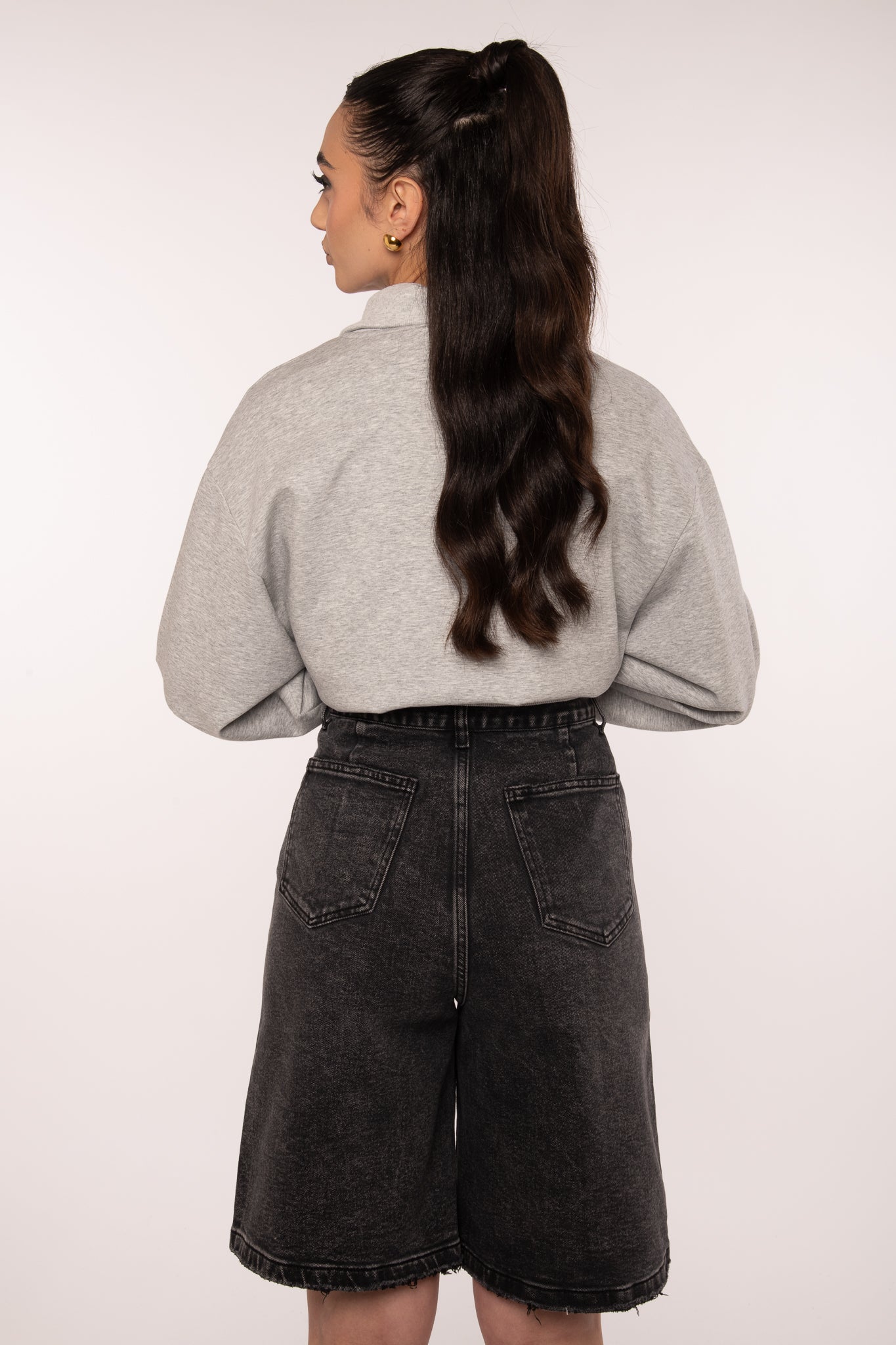 Bermuda ‘BASIC’ Denim Nero