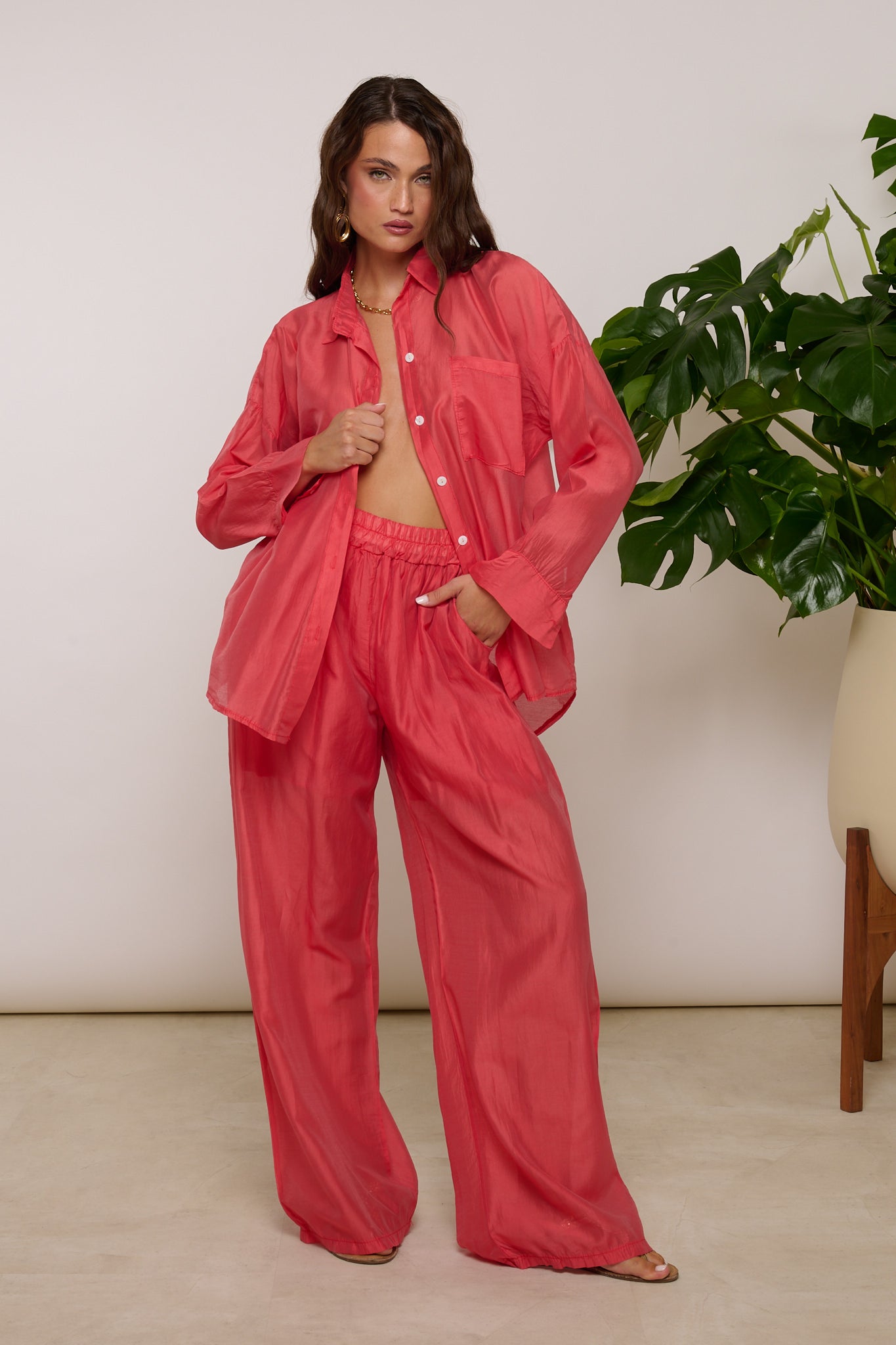 Coordinato ‘CHIFFON’ Corallo