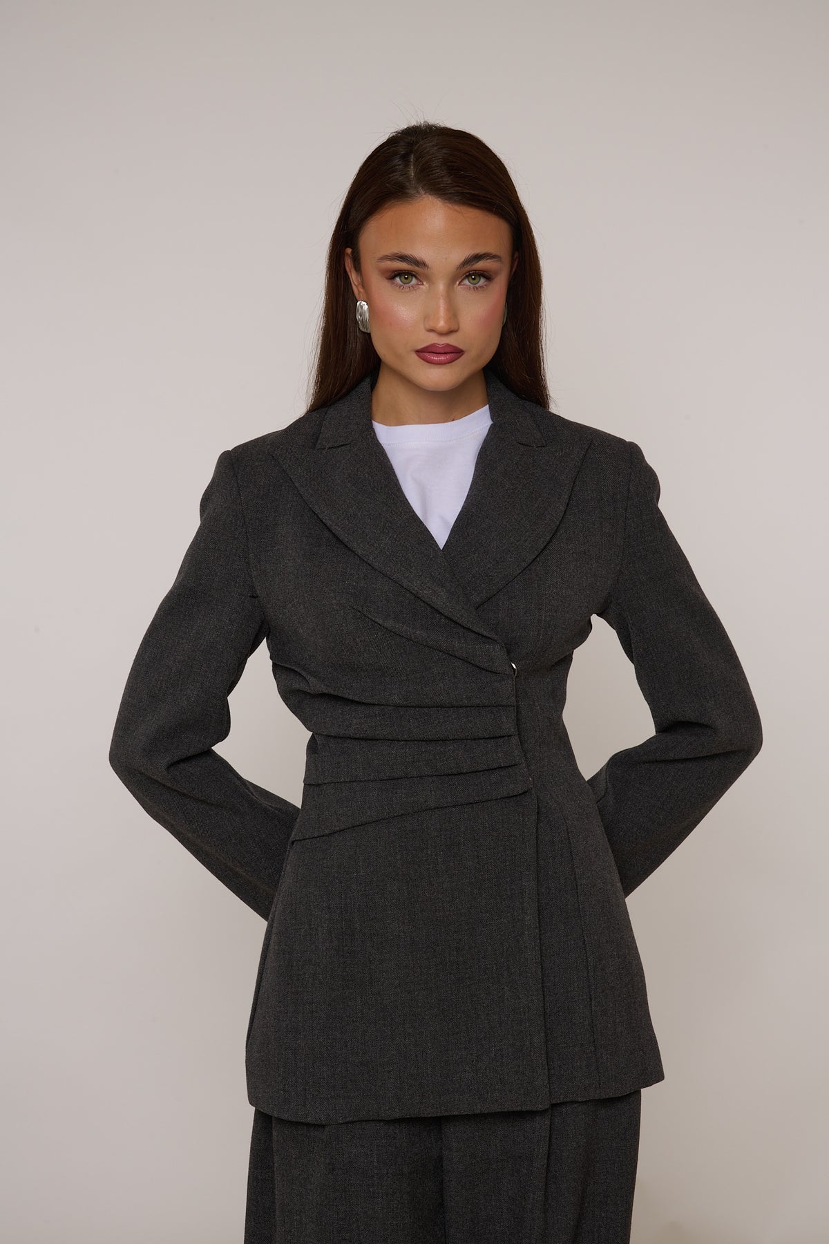 Blazer ‘DRAPPEGGIO’ By Lumina Grigio