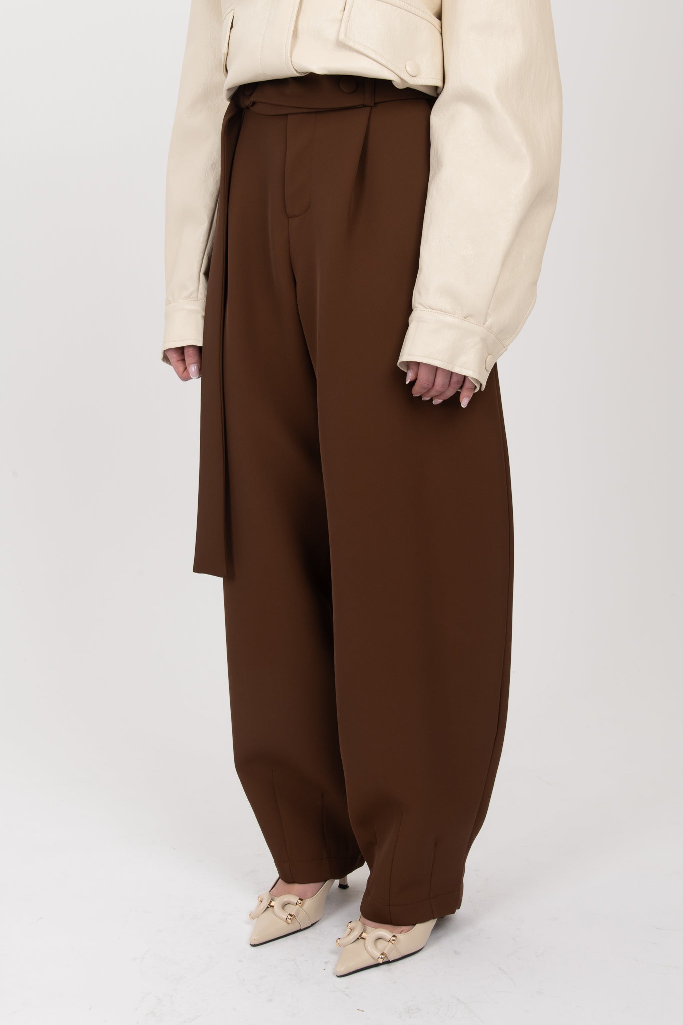 Pantalone ‘BALLON BY LUMINA’ Cacao