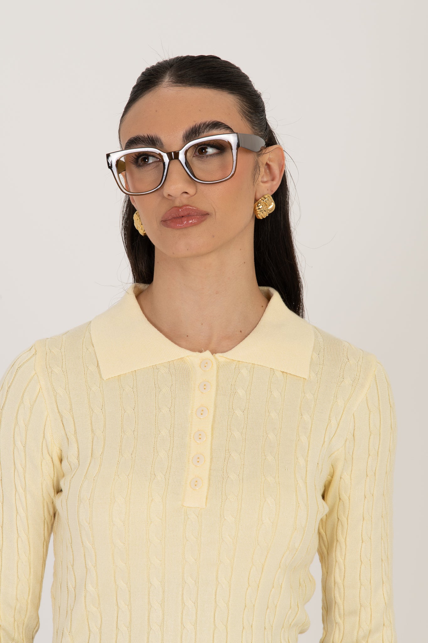 Maglia/Polo ‘TRECCE’ Gialla