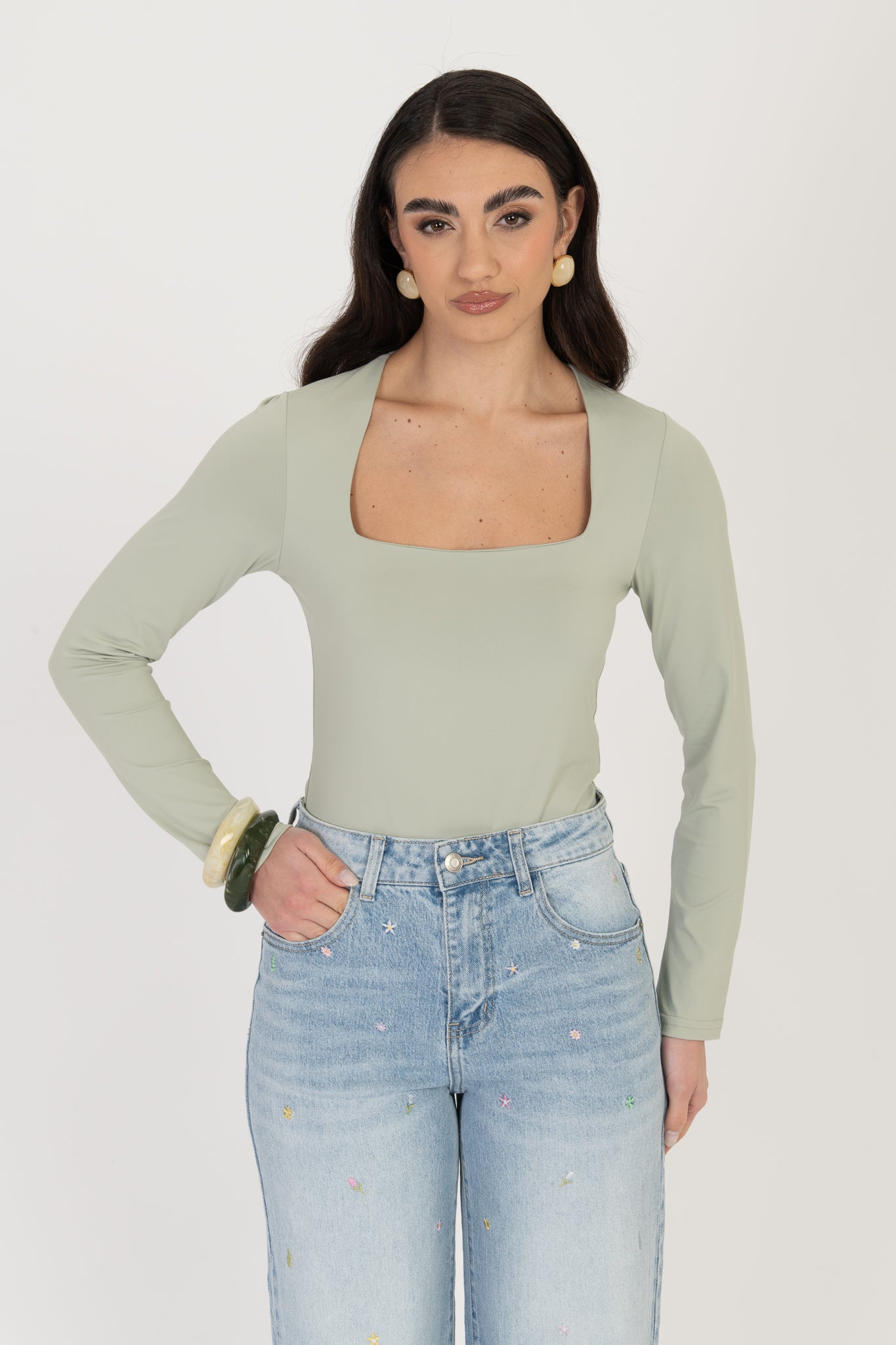 Body ‘LYCRA SCOLLO QUADRATO’