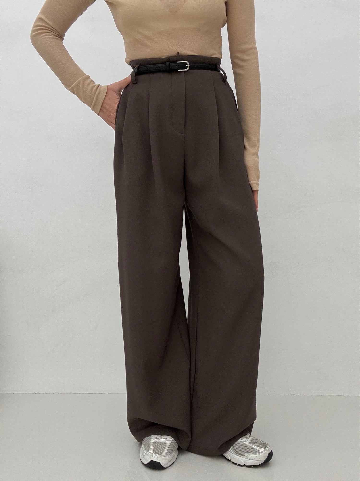 Pantalone ‘ZIP+CINTURA’ Cacao