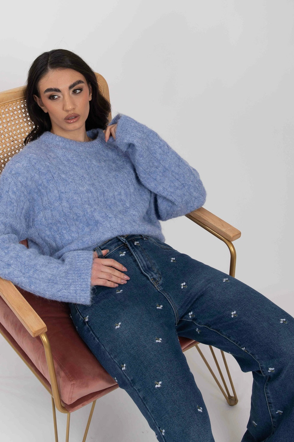 Jeans ‘FIORI’ Denim scuro