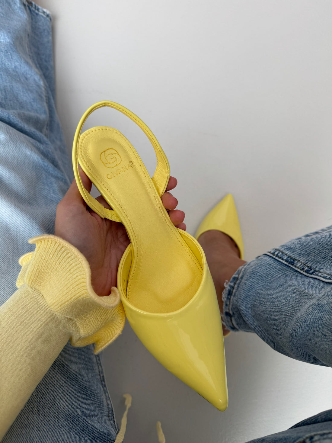 Decolletè ‘VERNICE’ Giallo