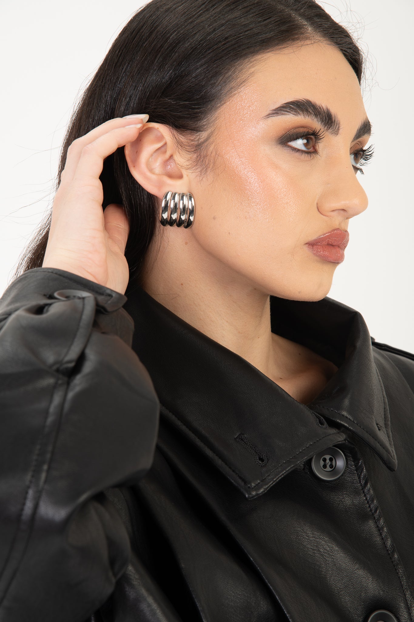 Orecchini ‘RIGATO’ Argento