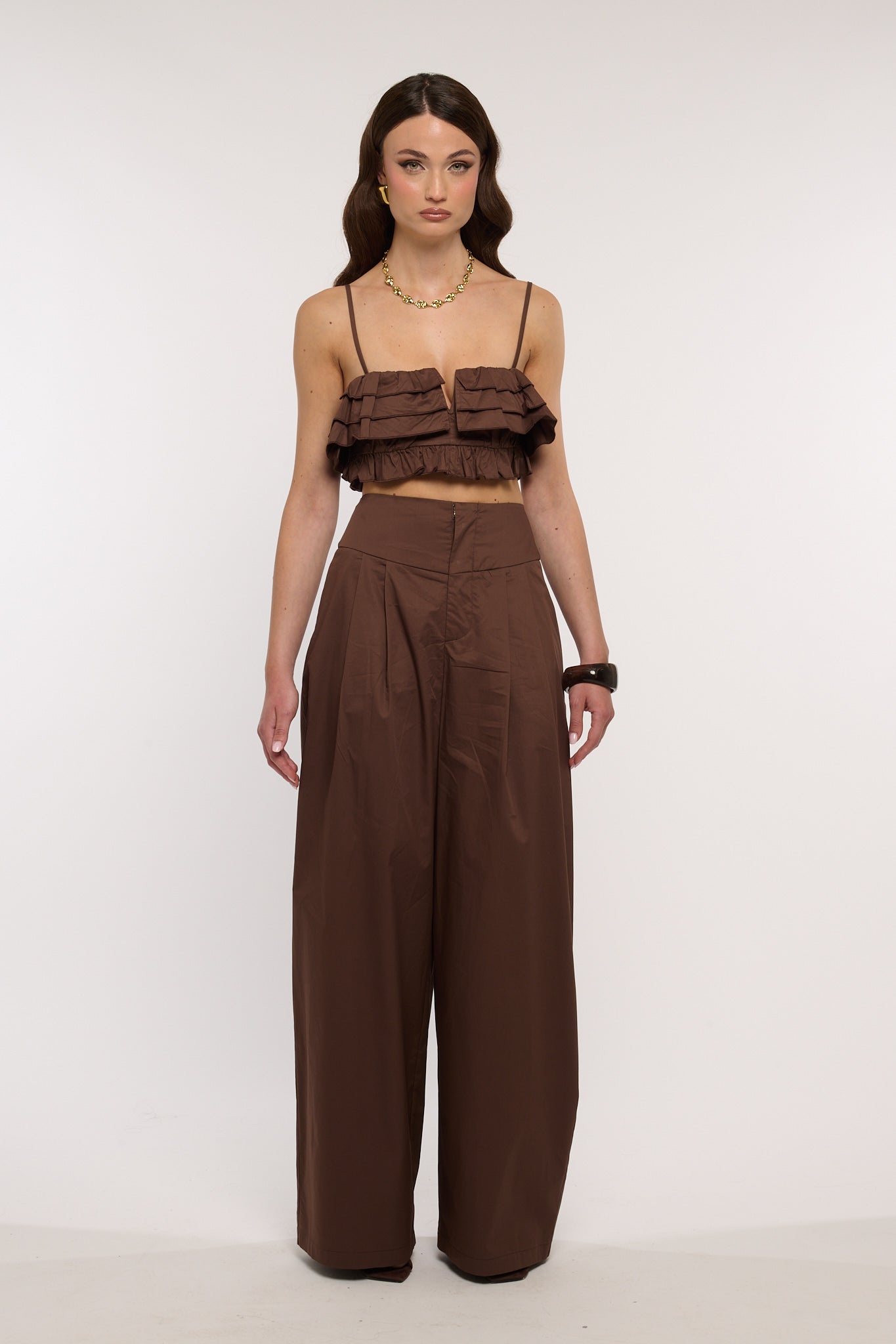 Pantalone ‘VITA ALTA’ By Lumina Cacao