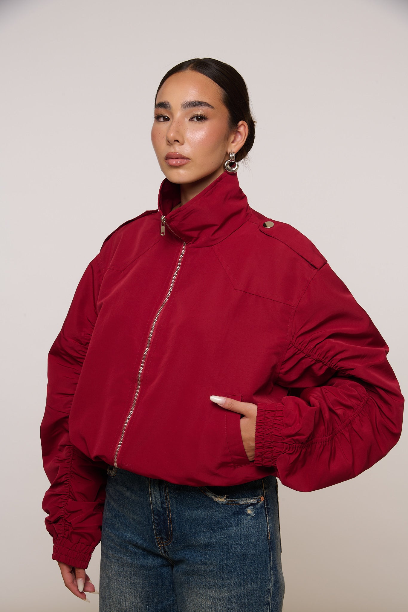 Bomber ‘65% COTONE’ Rosso