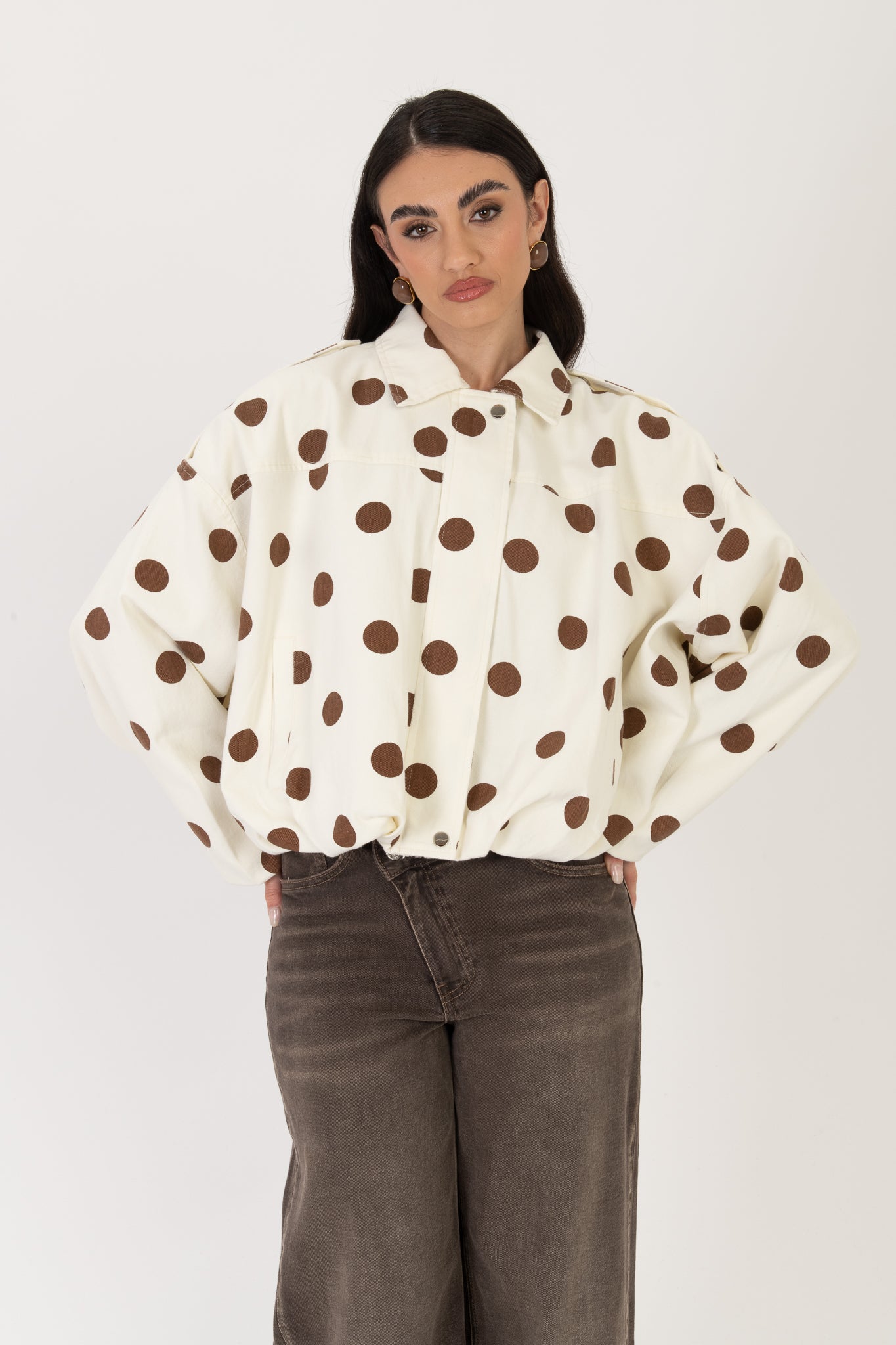 Bomber ‘POIS 100%COTONE’ Panna