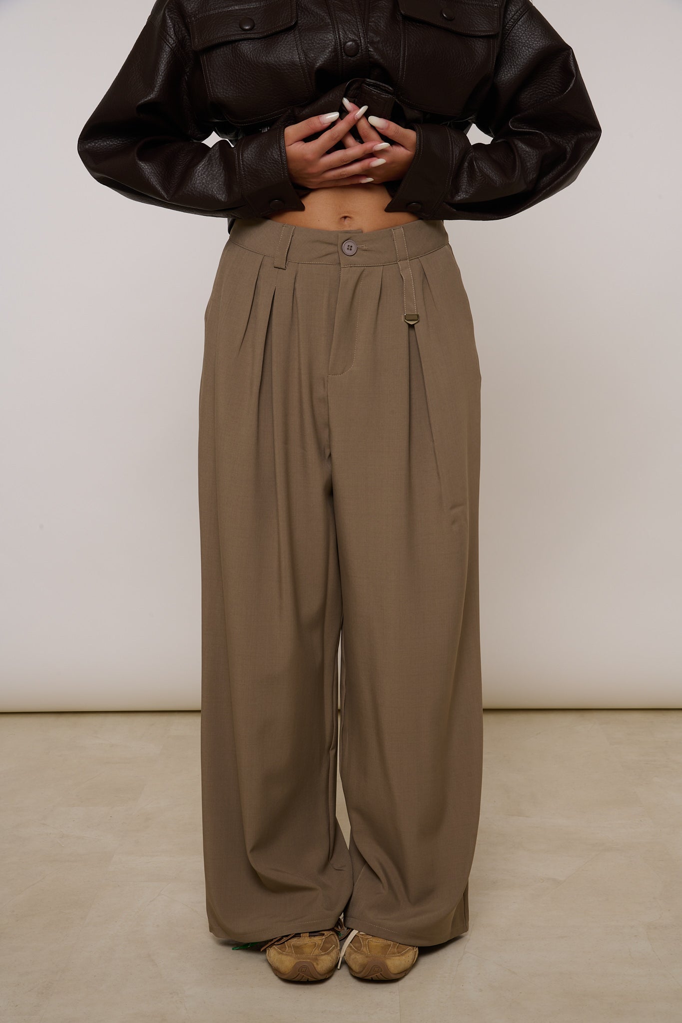 Pantalone ‘GAMBA MORBIDA’ Fango