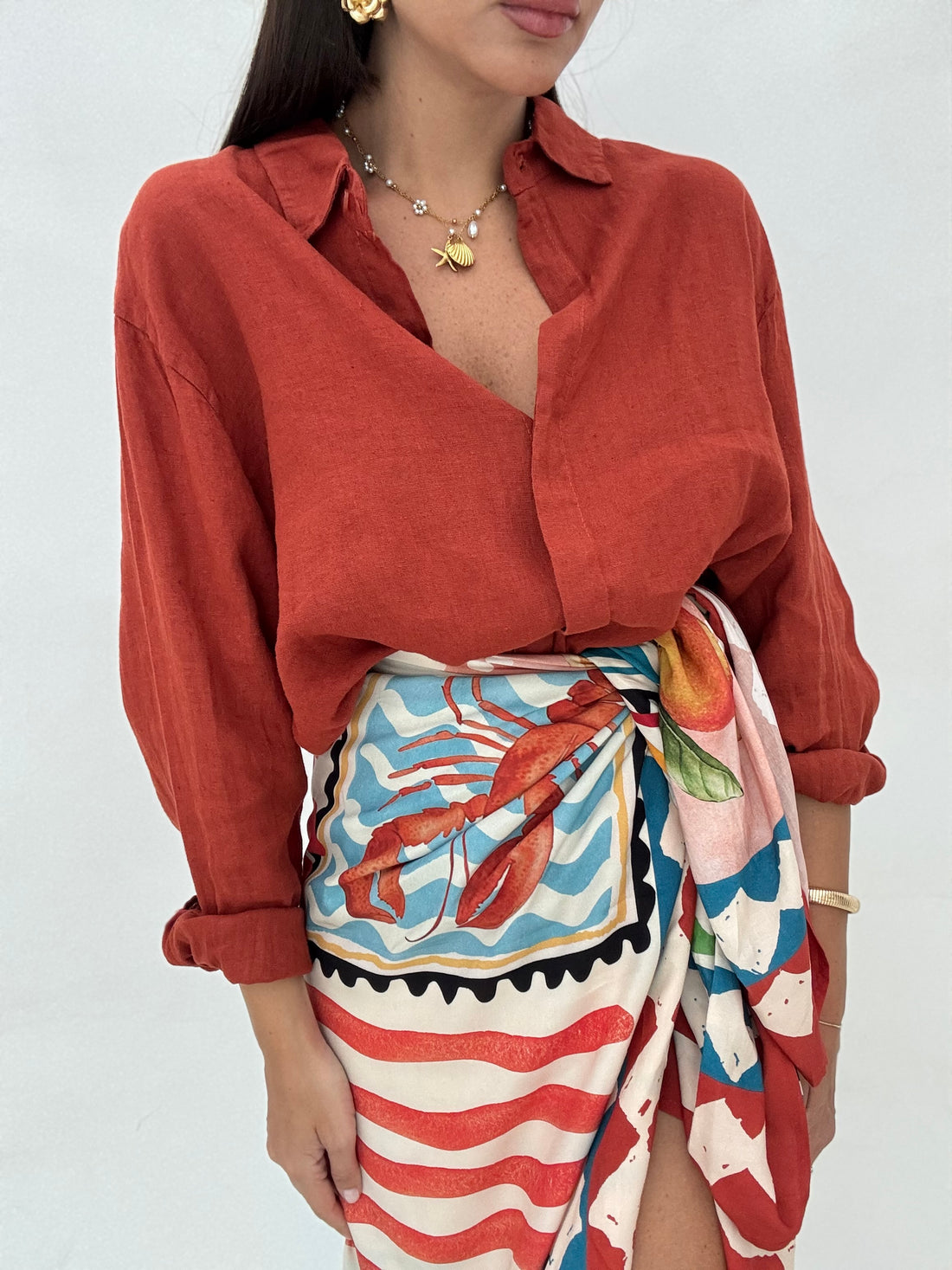 Camicia ‘100% LINO’ Rame