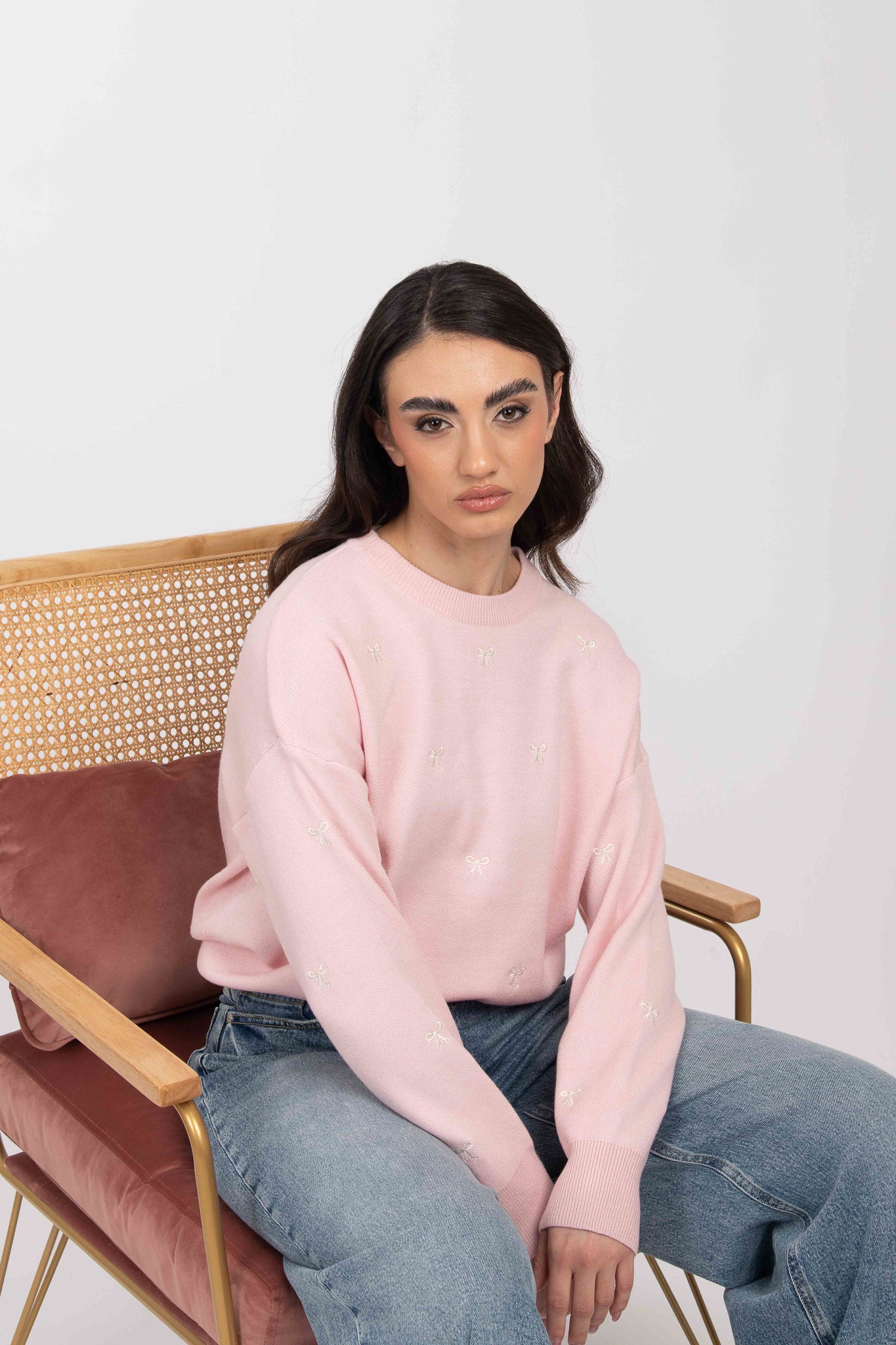 Maglione ‘FIOCCHETTI’ Rosa