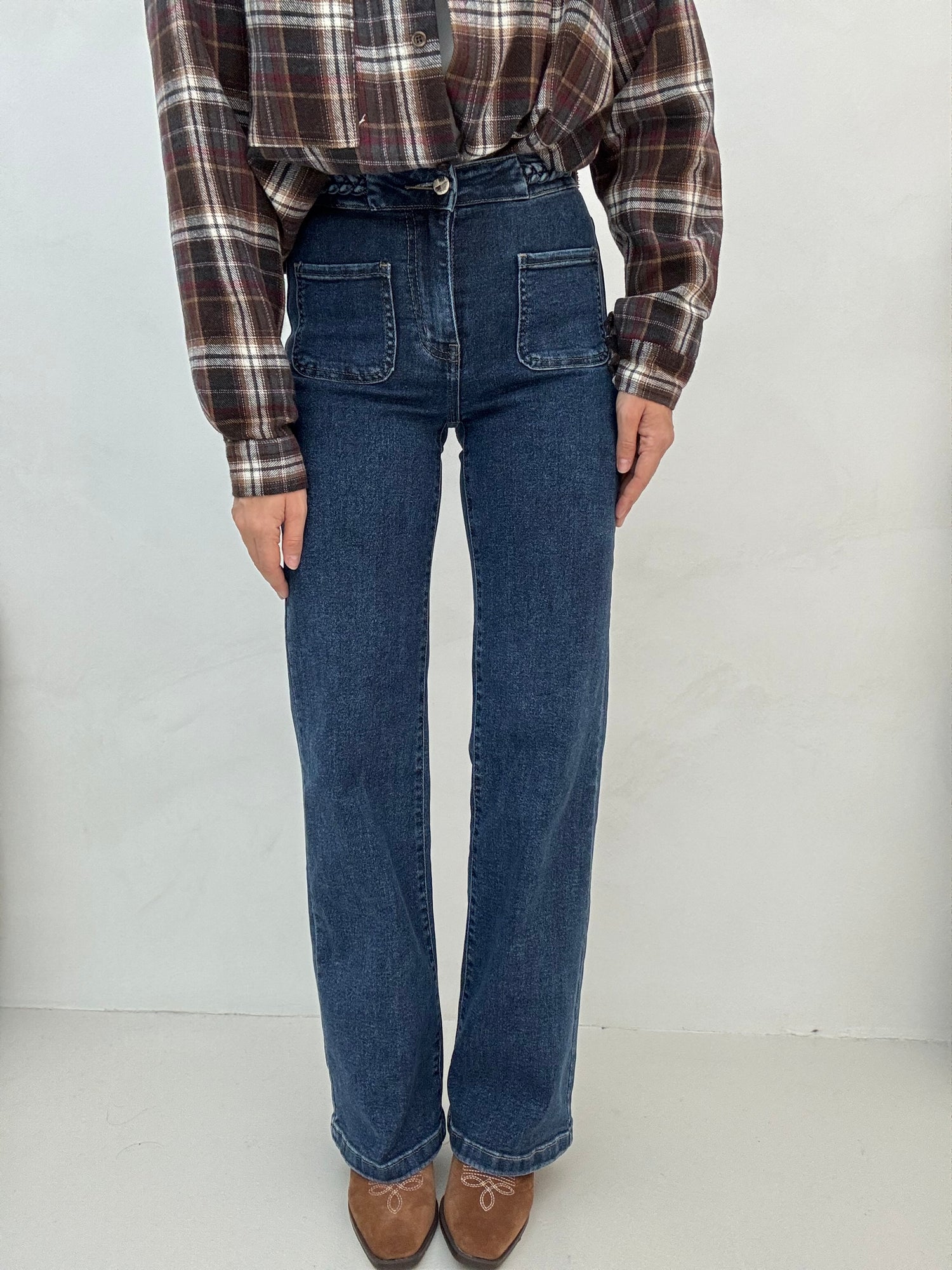 Jeans ‘TASCHINI E TRECCIA’ Denim scuro