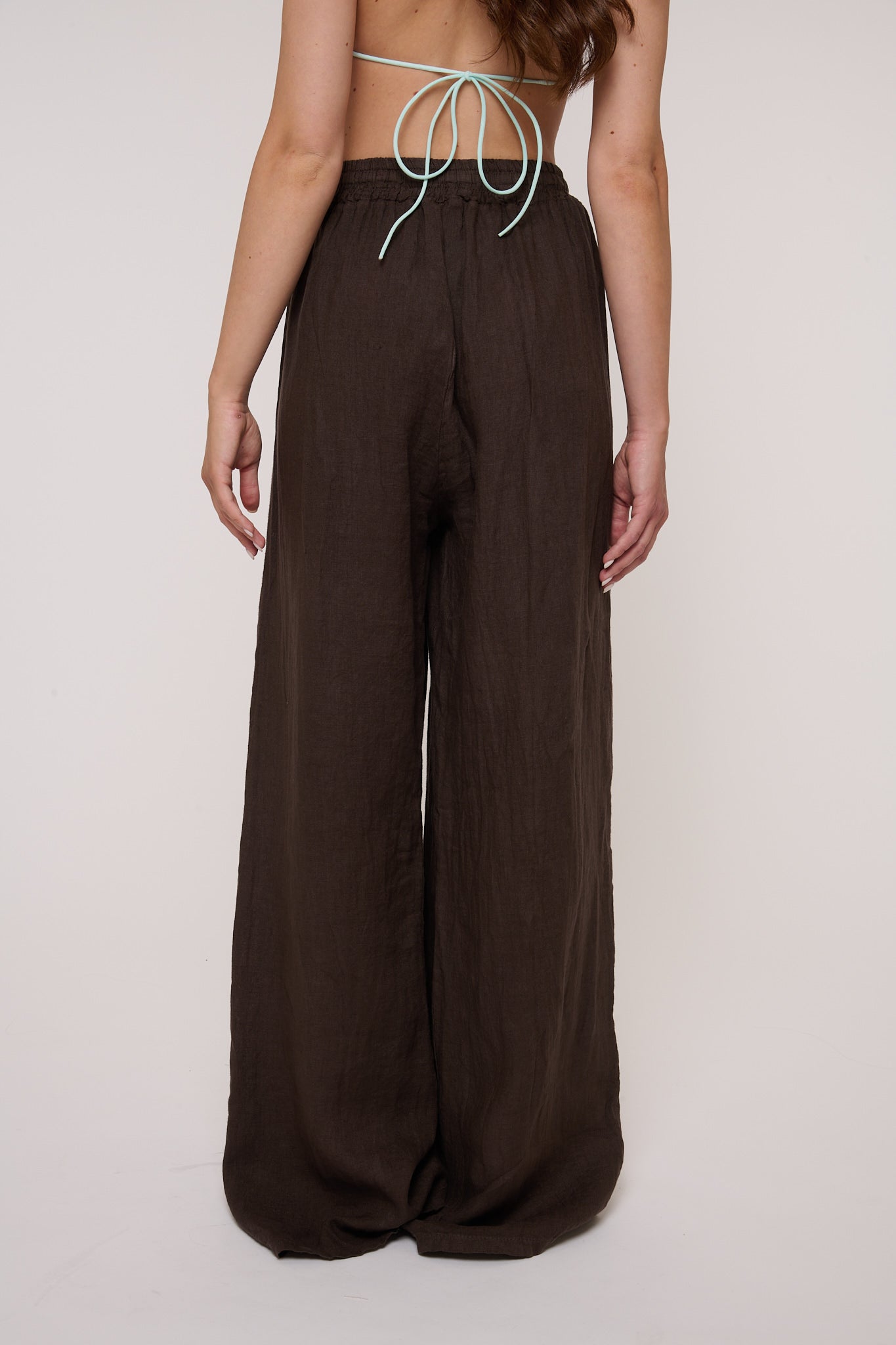Pantalone ‘100% LINO’ Cacao
