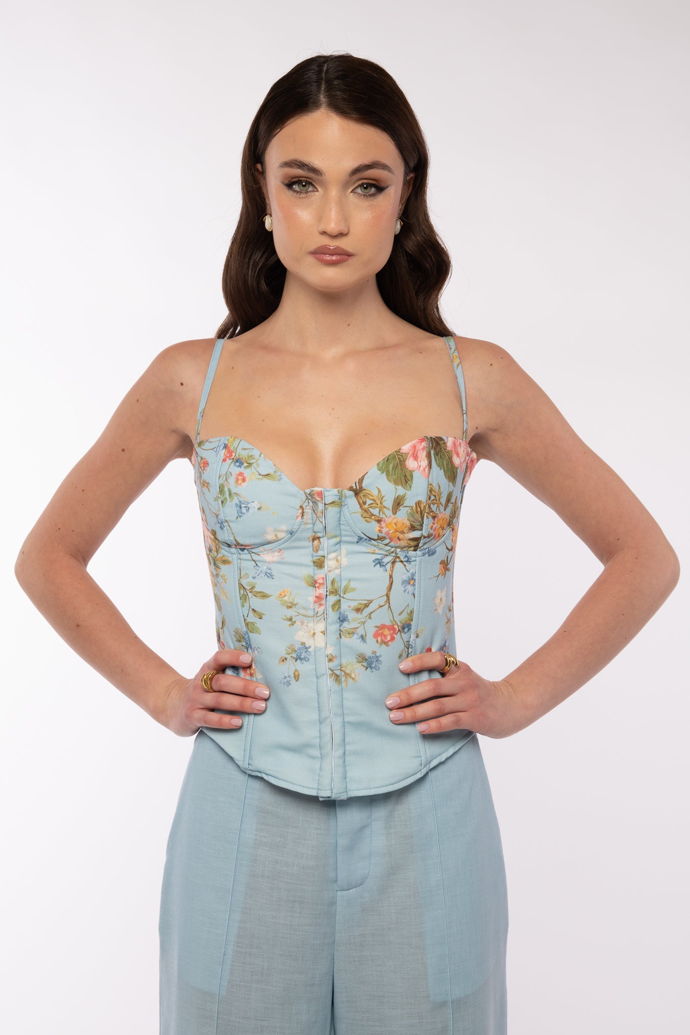 Corpetto ‘FIORI’ By Lumina Azzurro