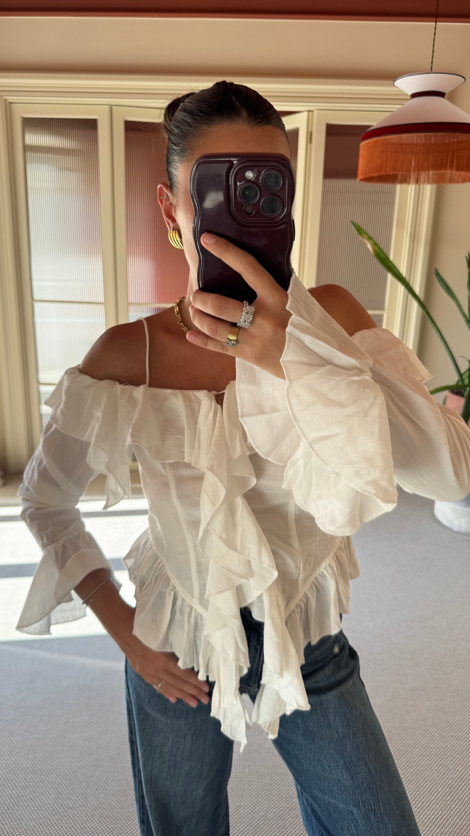 Blusa ‘ROUCHES’ Bianca