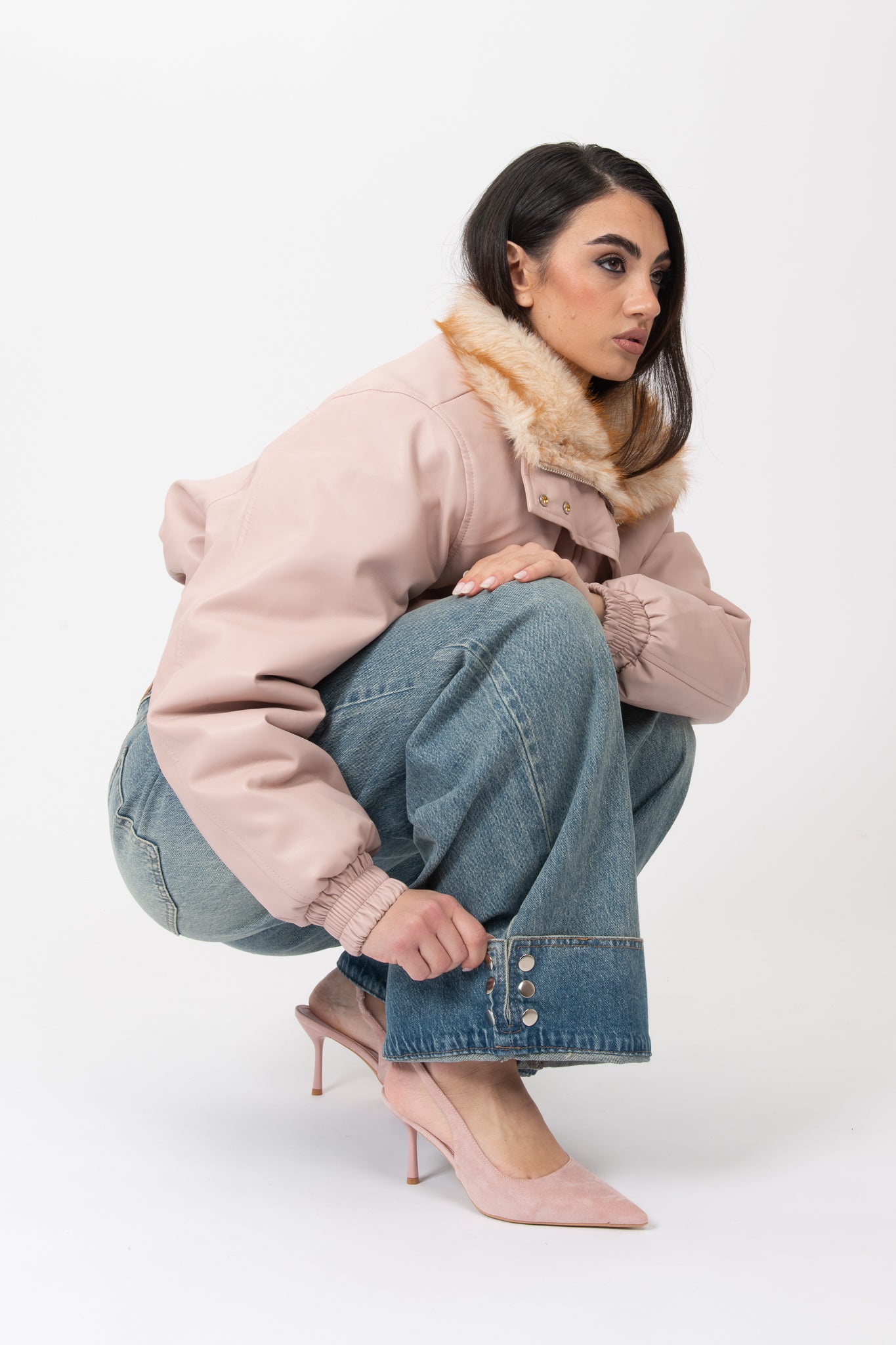 Décolleté ‘SUEDE’ Rosa