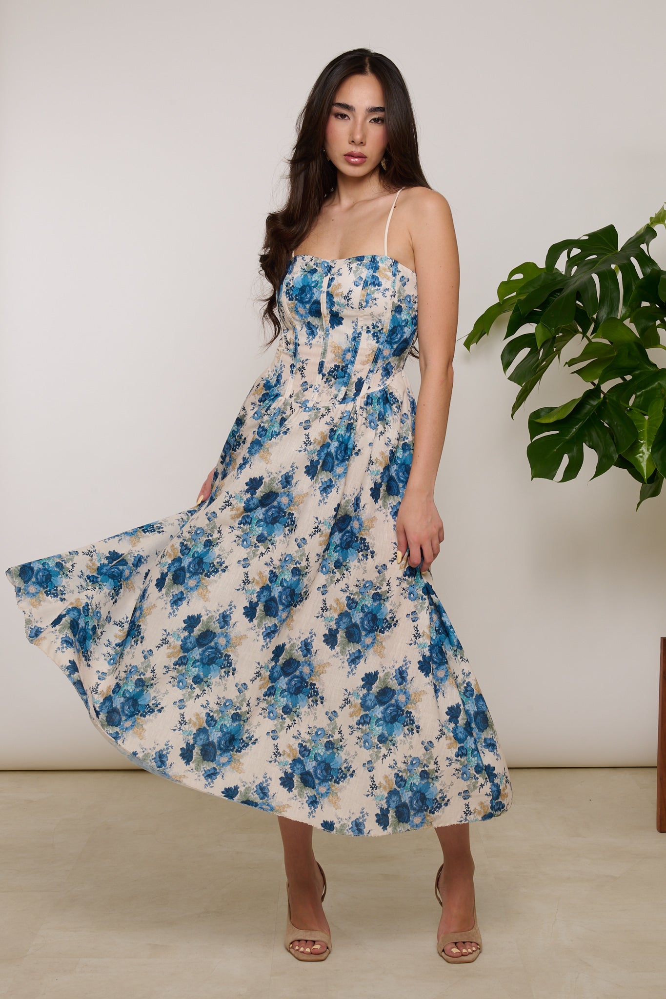 Abito ‘FANTASIA FLOREALE’ Blu