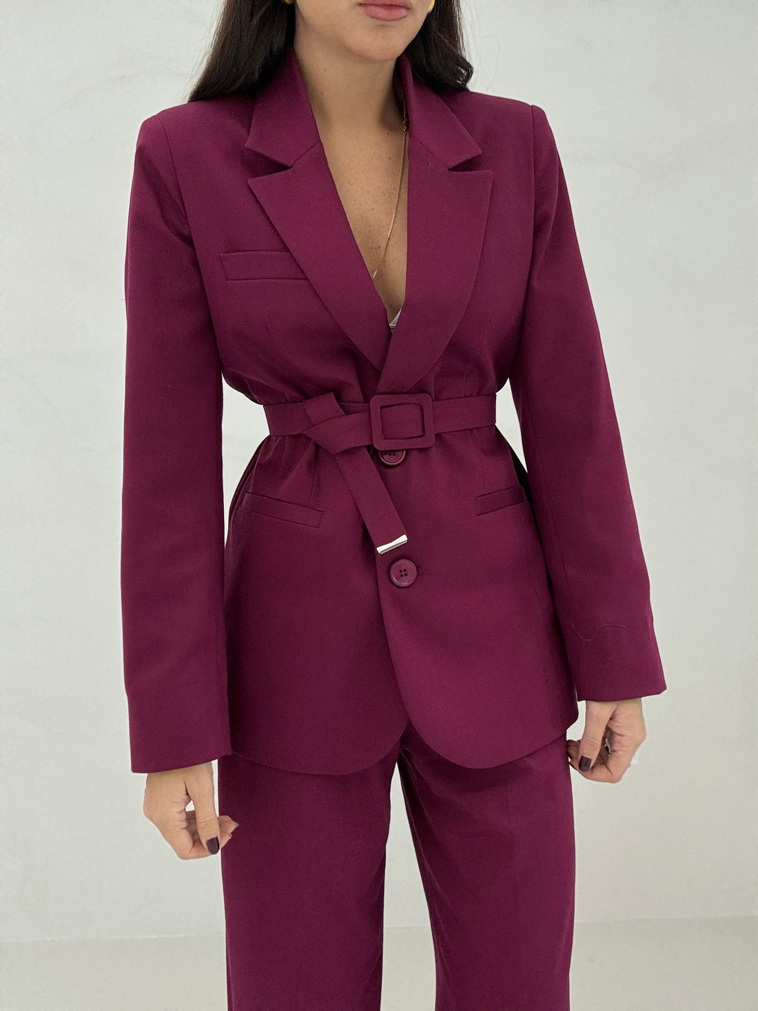 Tailleur ‘NINE 3&amp;33 COLLECTION’ Bordeaux