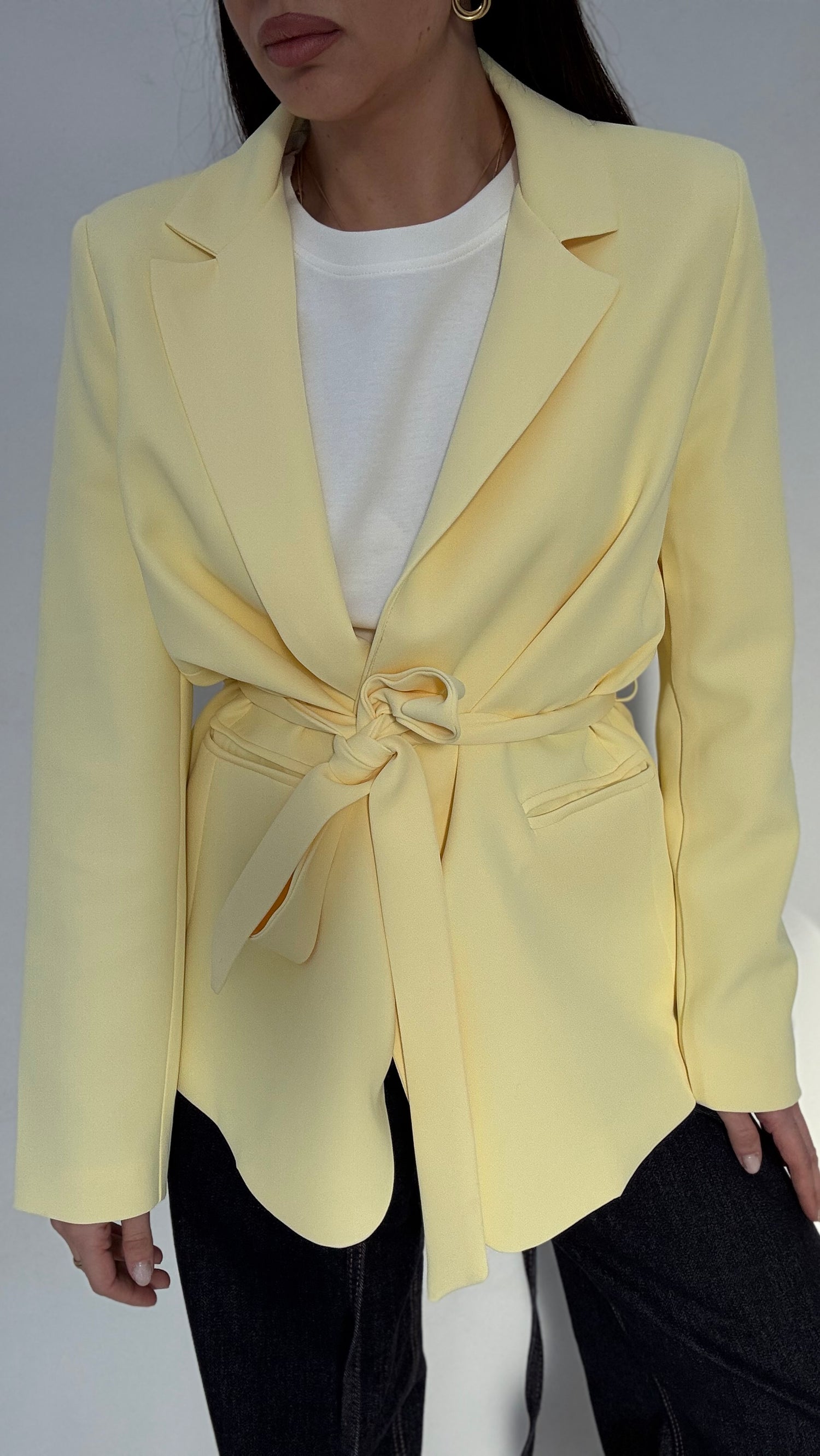 Blazer ‘CINTURA BY LUMINA’ Giallo