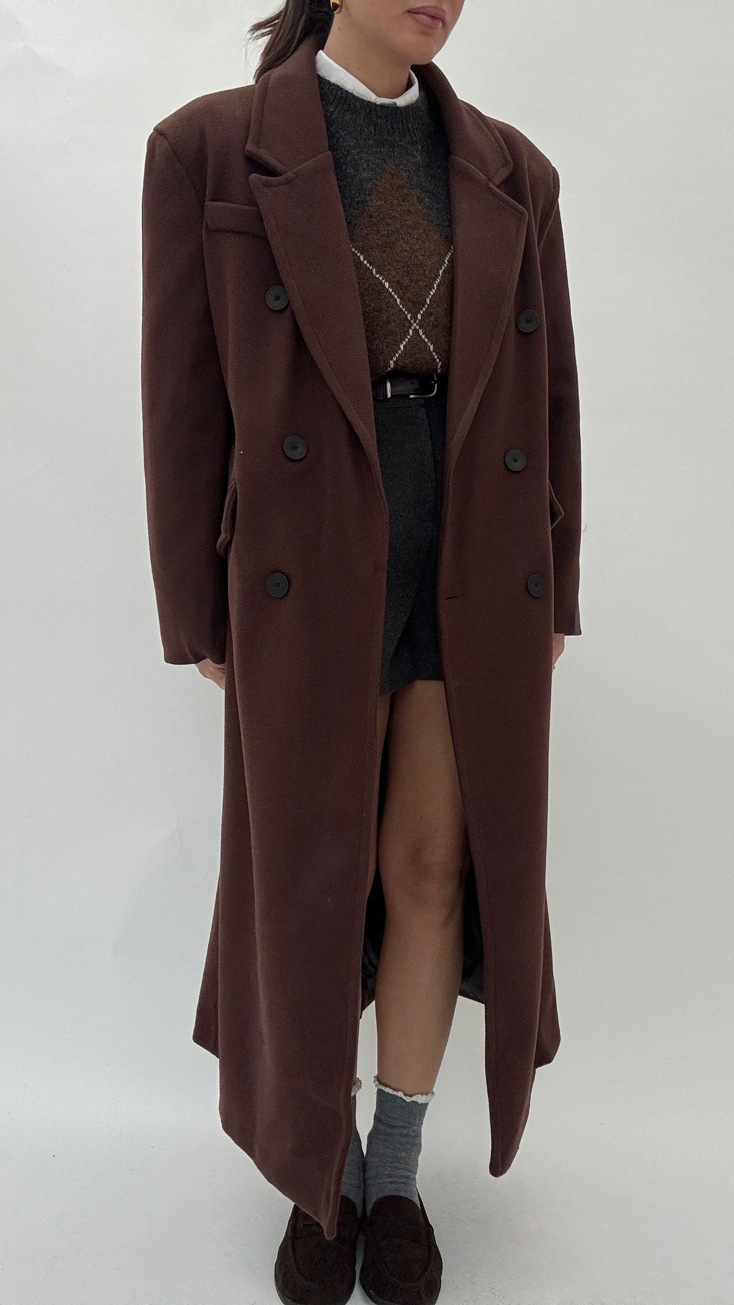 Cappotto ‘JUSTWEST’ Cacao