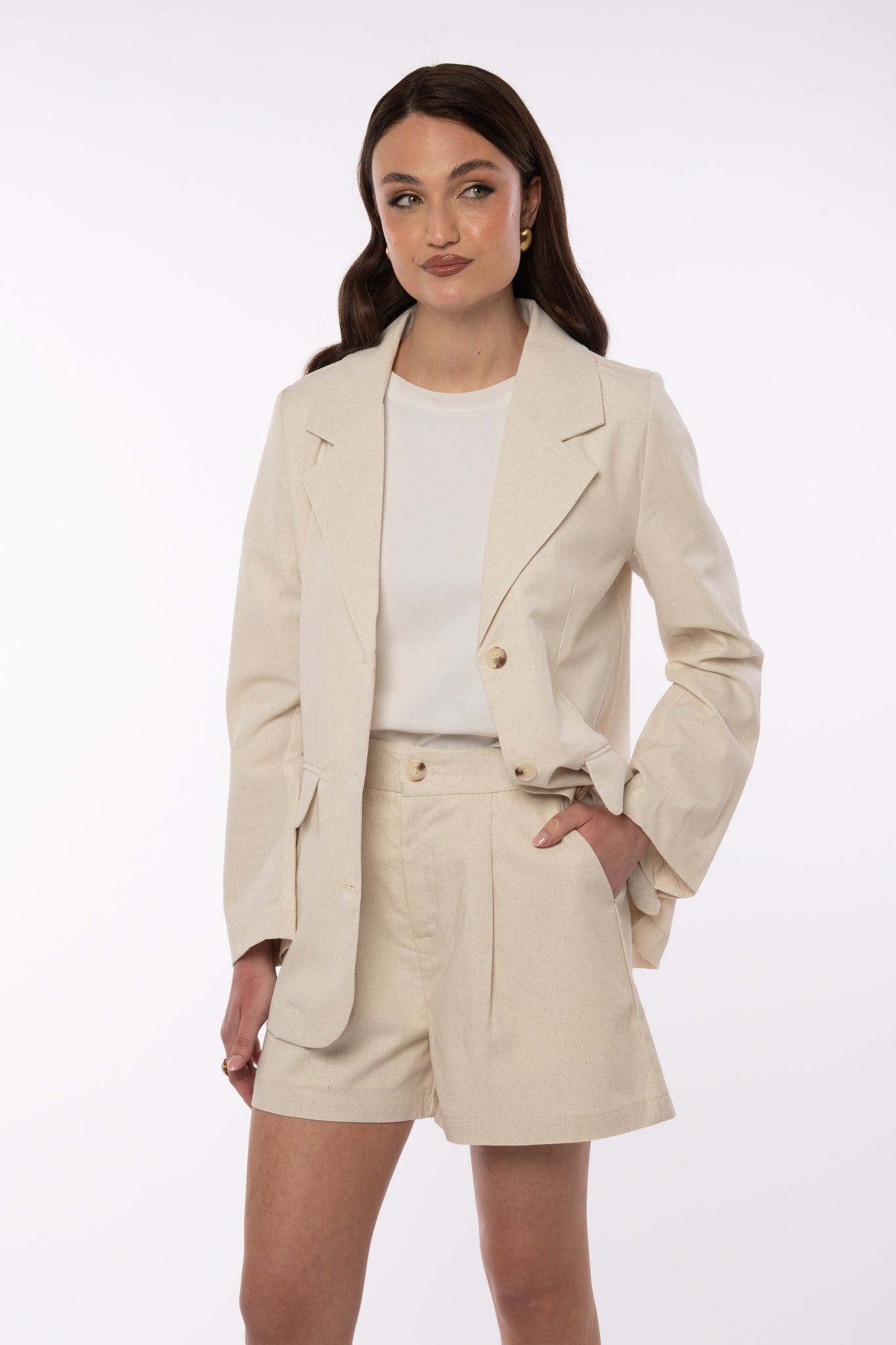 Coordinato ‘40% LINO’ Panna