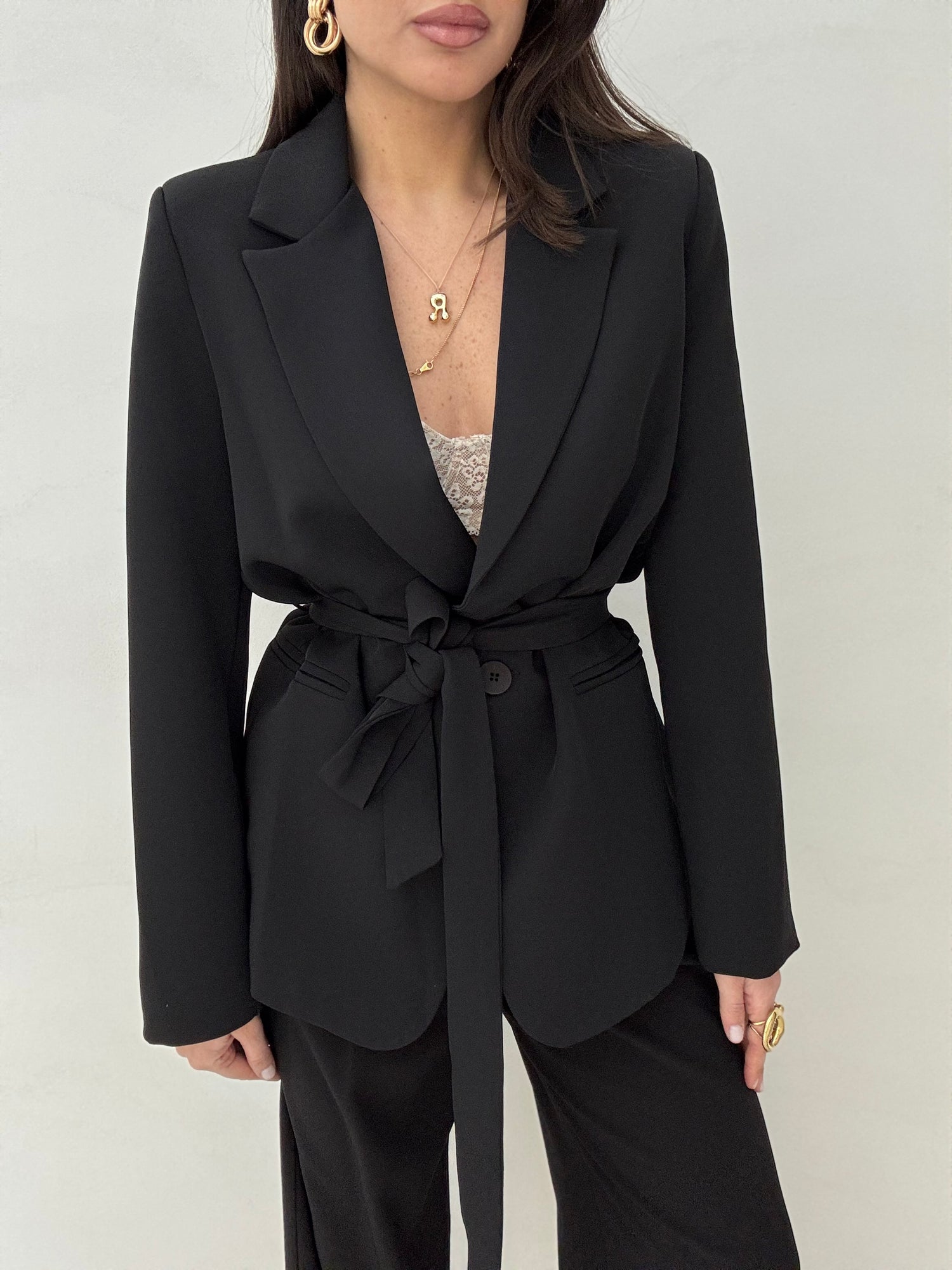 Blazer ‘CINTURA BY LUMINA’ Nero