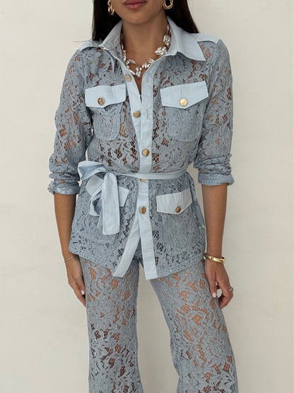 Coordinato ‘PIZZO BEST SELLER’ Azzurro