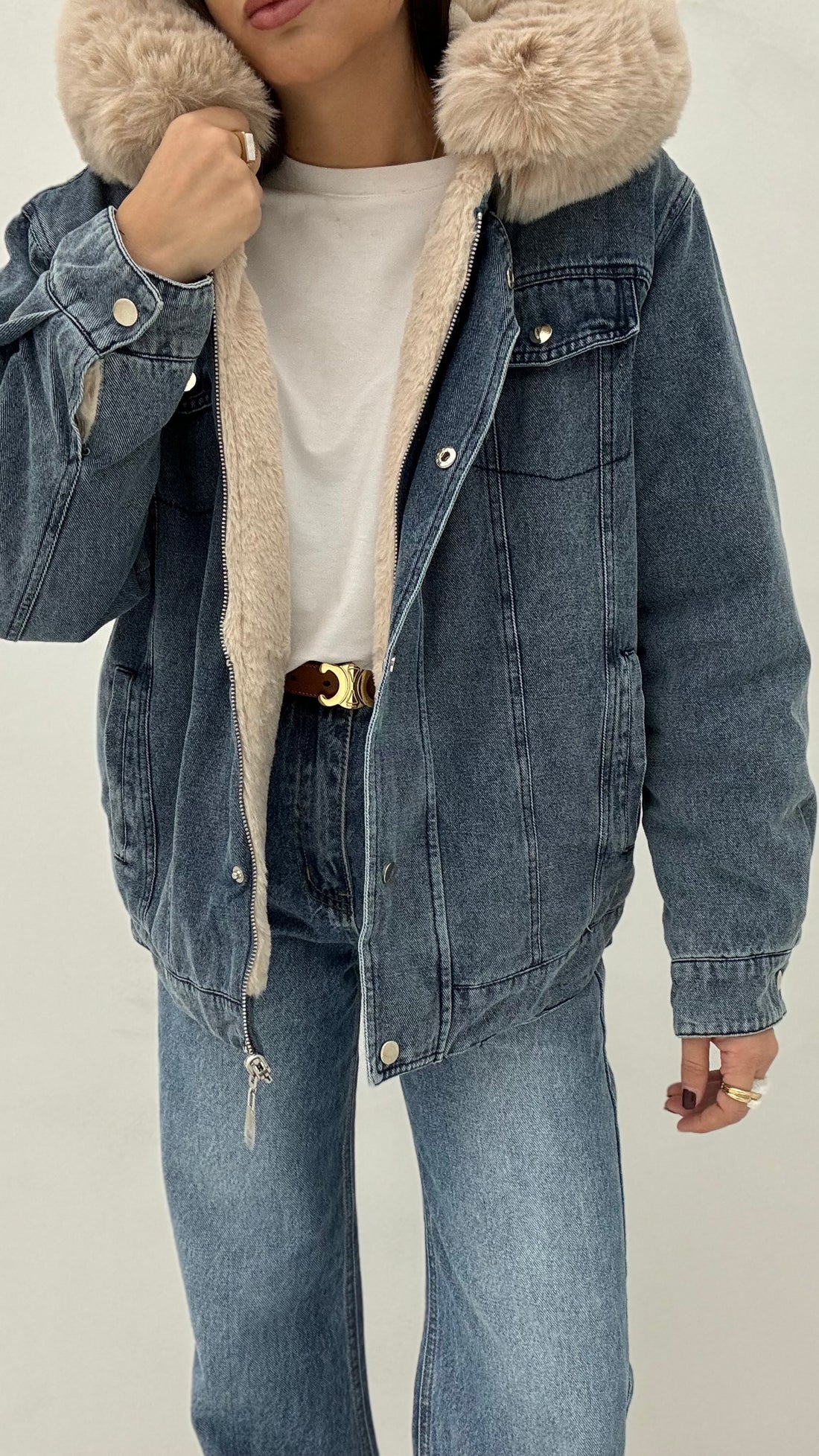 Bomber ‘DOUBLE’ in denim