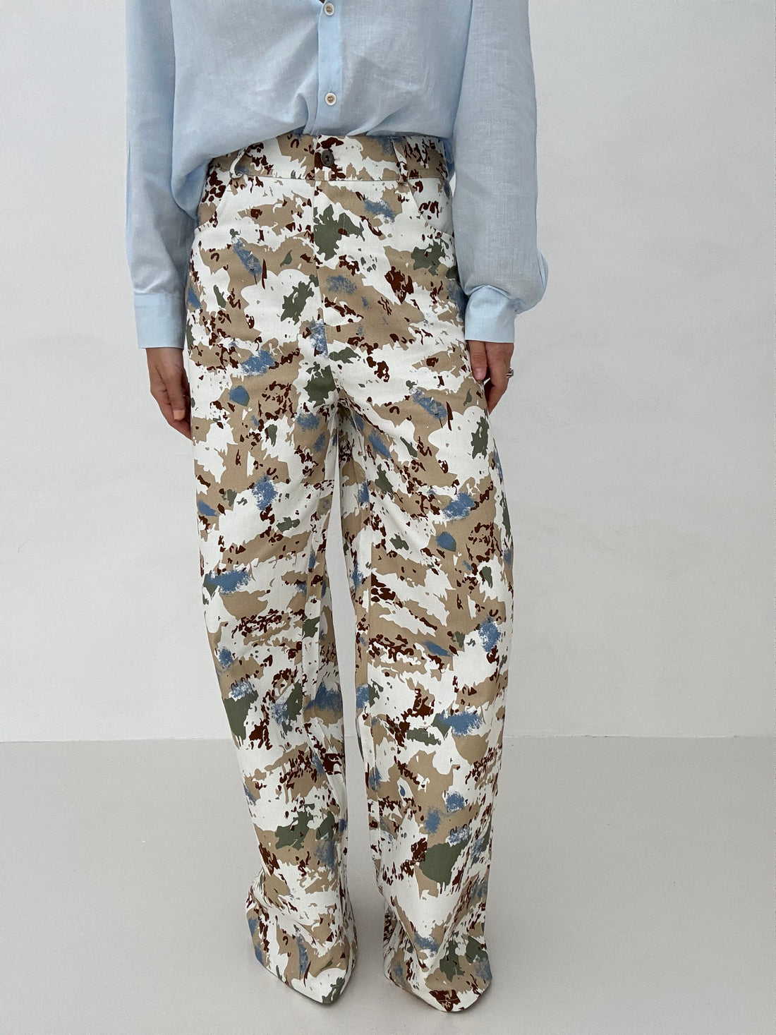Jeans ‘CAMOUFLAGE’ gamba larga