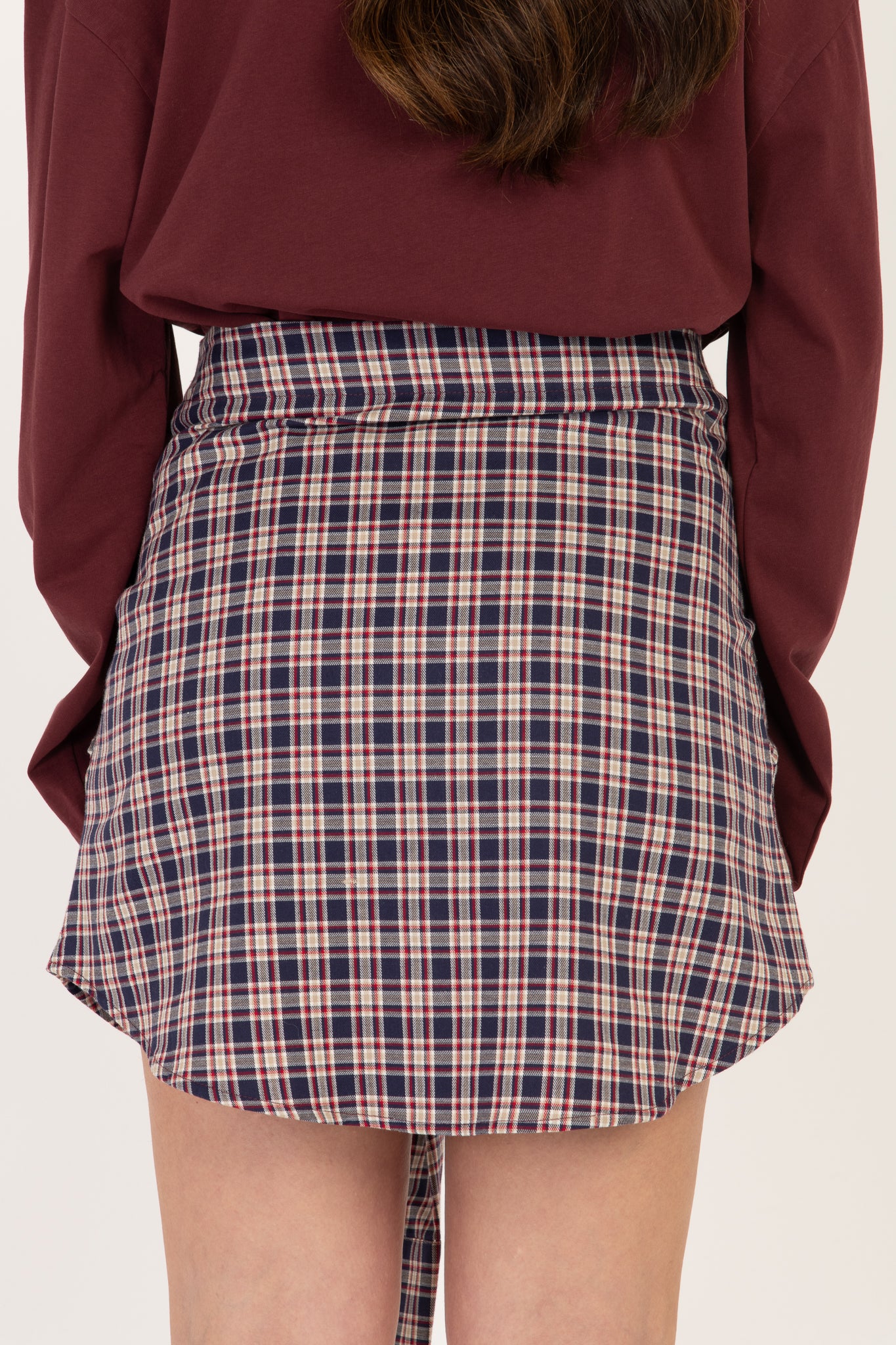 Gonna ‘CON FINTA CAMICIA’ BY LUMINA’ Bordeaux