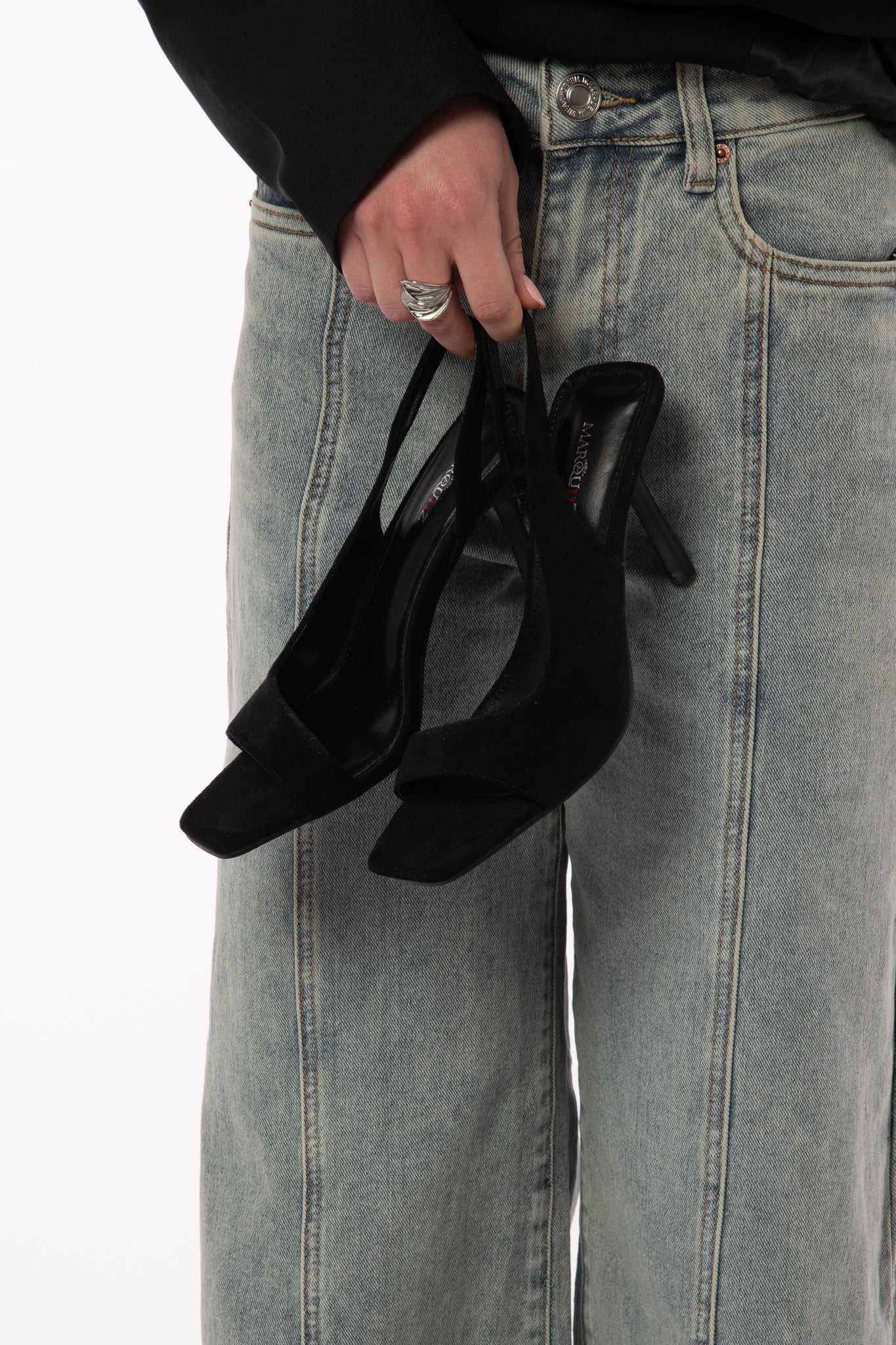 Sandalo ‘SUEDE’ Nero